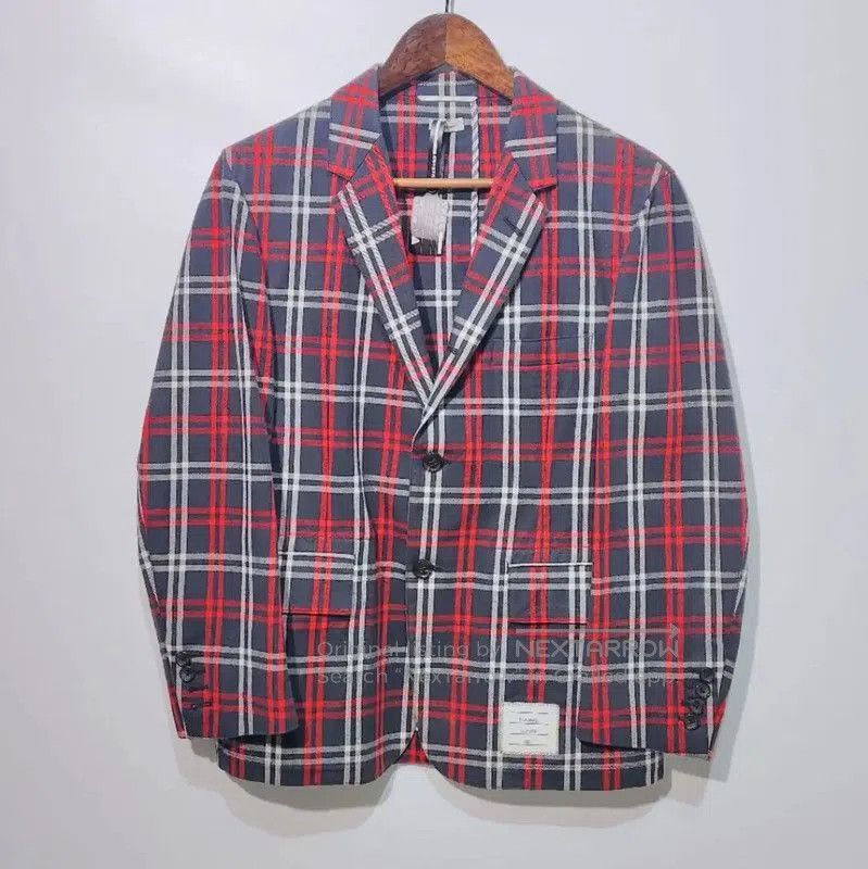 Thom Browne Thom Browne Red Cotton Women's Jacket . Size M / US 6-8 / IT 42-44 - 1 Thumbnail