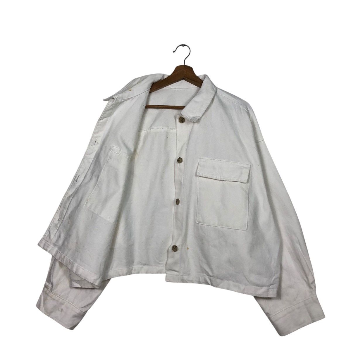 Japanese Brand 📌Vintage Cropped Trucker Biker Jacket Gu Japan Issey Miyake Size US XXL / EU 58 / 5 - 12 Thumbnail