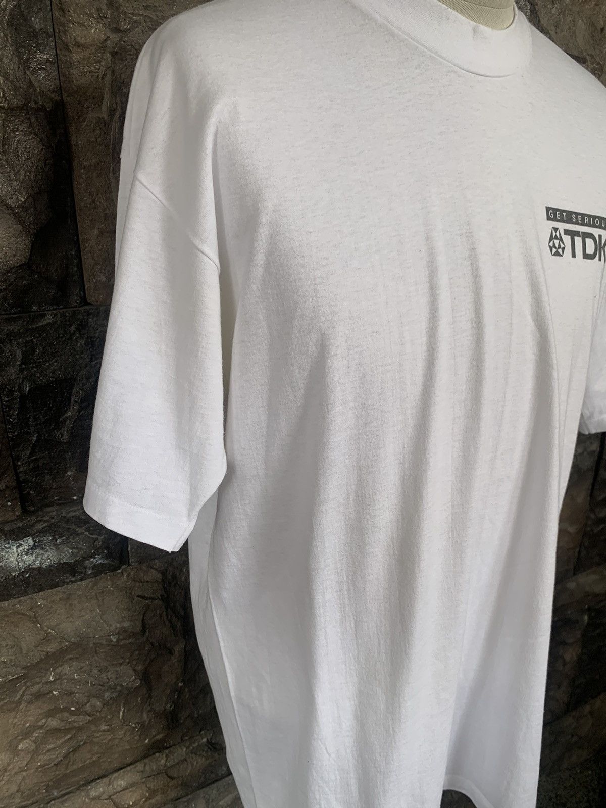 Vintage Vintage 90s TDK DS-X High Output Audio Cassettes Promo Tees Size US XL / EU 56 / 4 - 5 Thumbnail