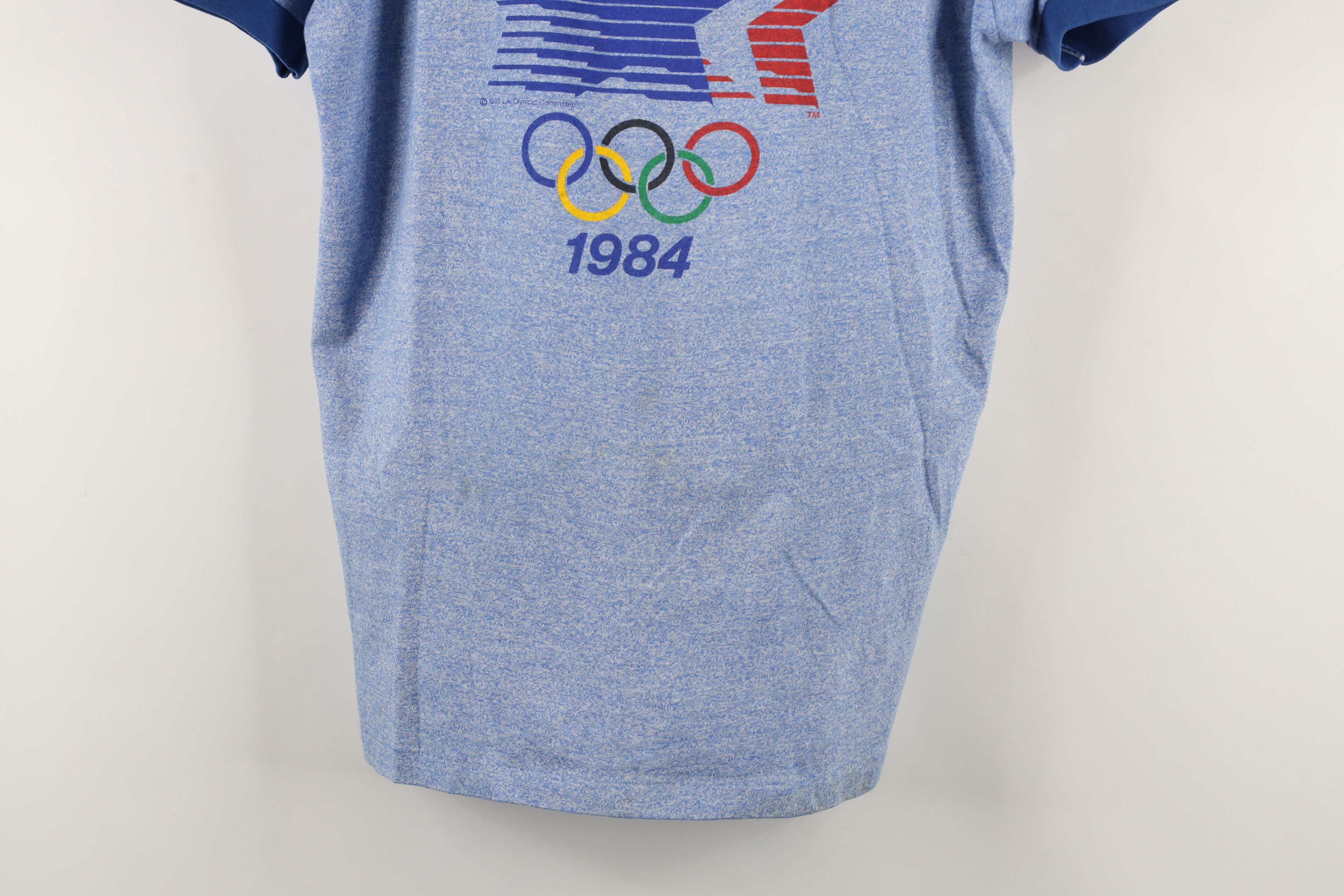 Levi's Vintage 80s Levis Los Angeles Short Sleeve Ringer T-Shirt Size US M / EU 48-50 / 2 - 3 Thumbnail