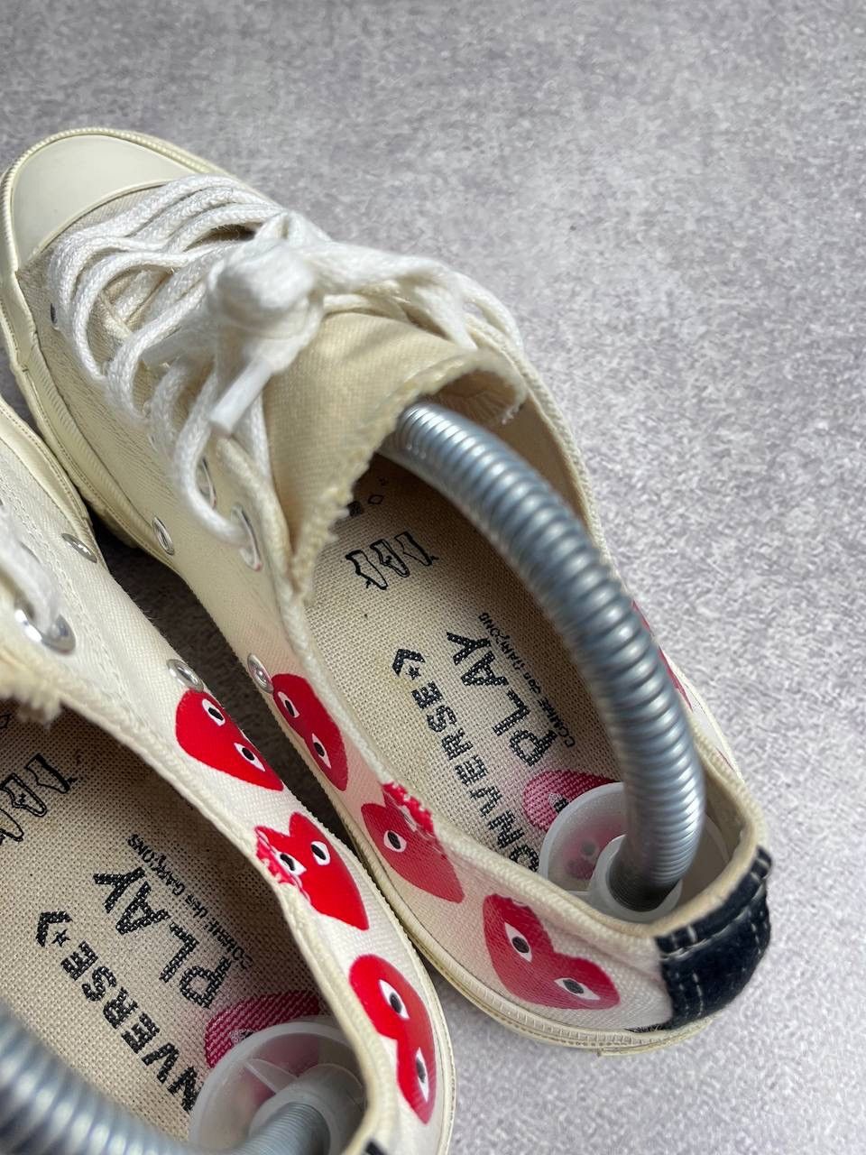 Comme des Garcons PLAY × Converse × Vintage Vintage PLAY Comme Des Garcons Heart Chuck Tailor Sneakers Size US 8 / IT 38 - 9 Thumbnail