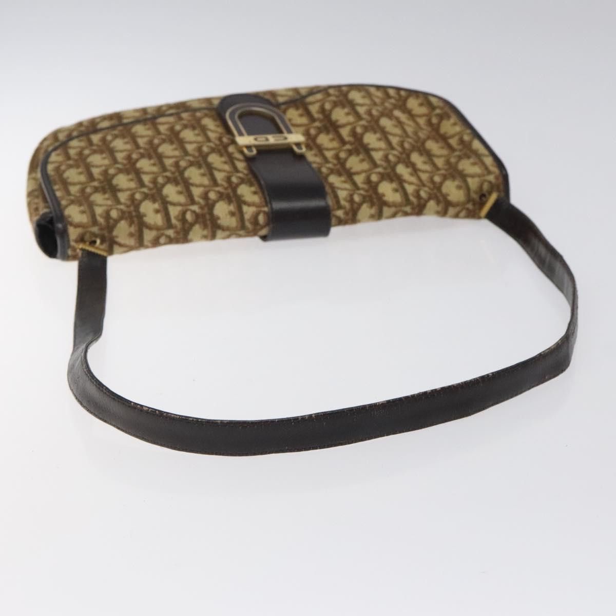 Dior DIOR Trotter Canvas Shoulder Bag Brown Gold Size ONE SIZE - 7 Thumbnail