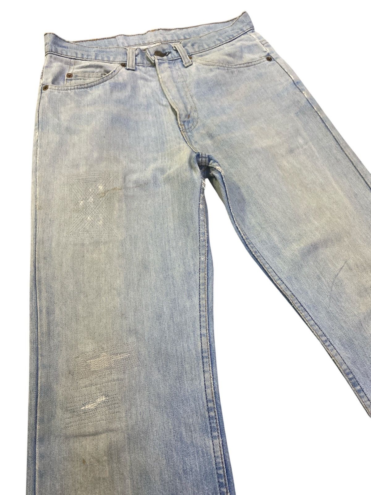 Levi's × Levi's Vintage Clothing × Vintage Vintage 70s Levi’s Jeans Orange Tab Button 8 Talon Zipper Size US 30 / EU 46 - 9 Thumbnail