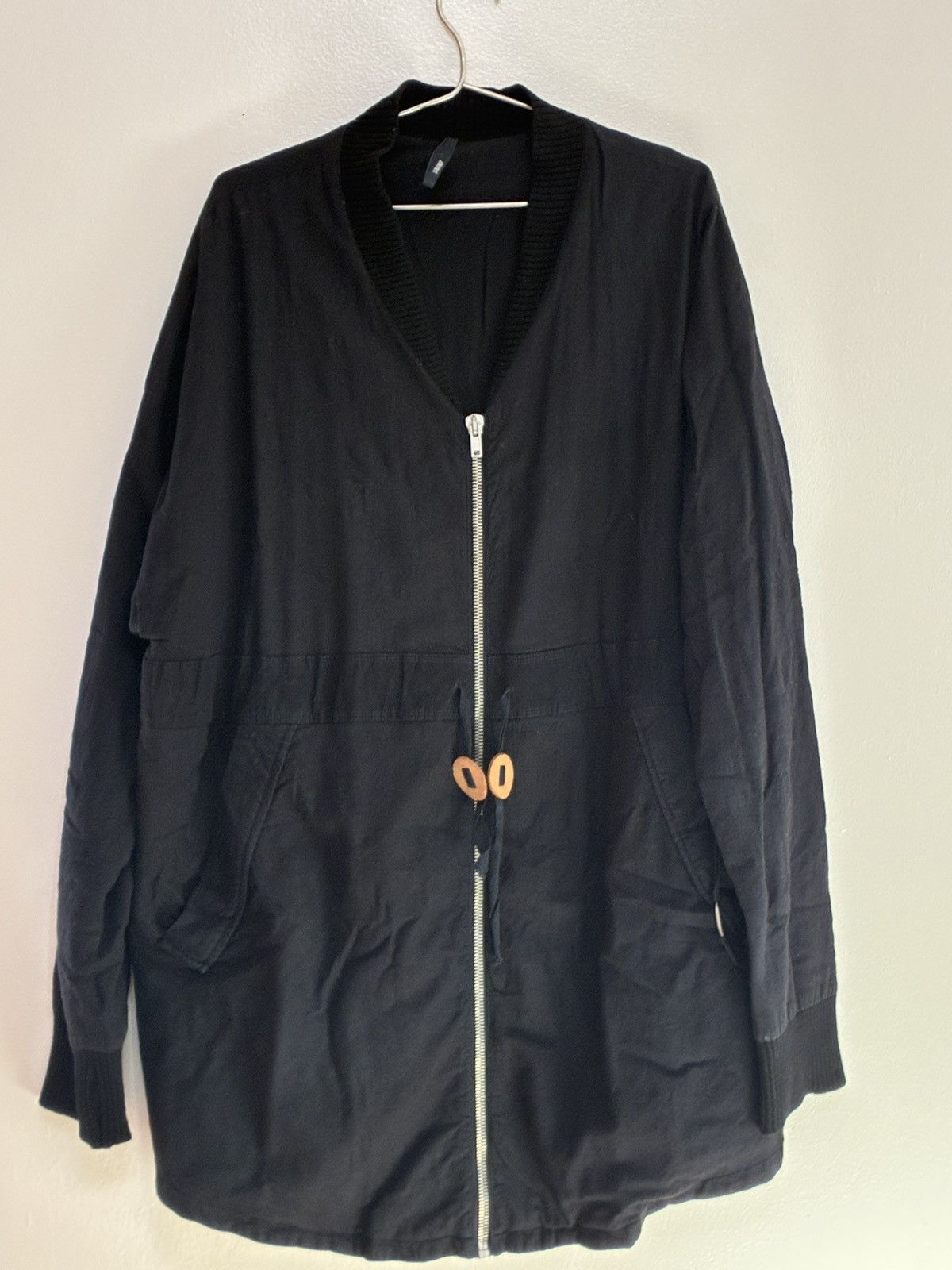 Damir Doma Damir Doma Black Utility Zip Jacket with Contrast Cord Stops Size US XL / EU 56 / 4 - 1 Thumbnail