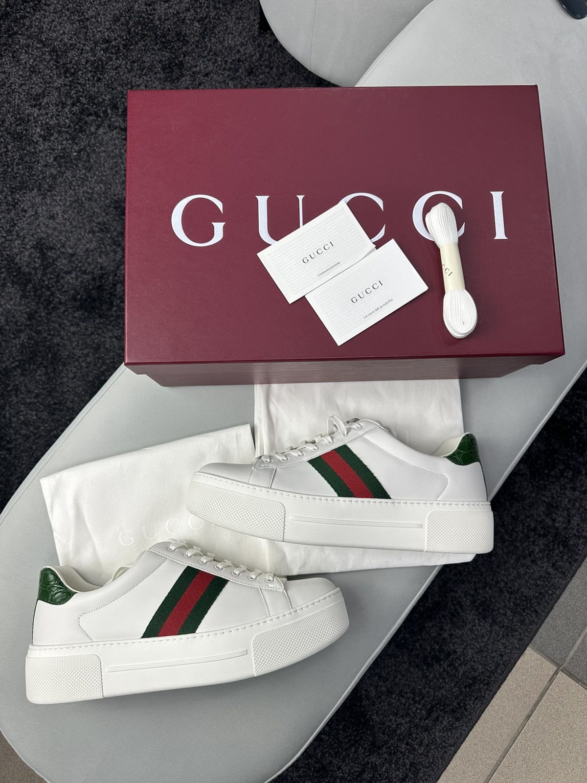 Gucci Gucci ACE Sneakers High Sole White Color Size 41 NEW Size US 8 / EU 41 - 2 Thumbnail
