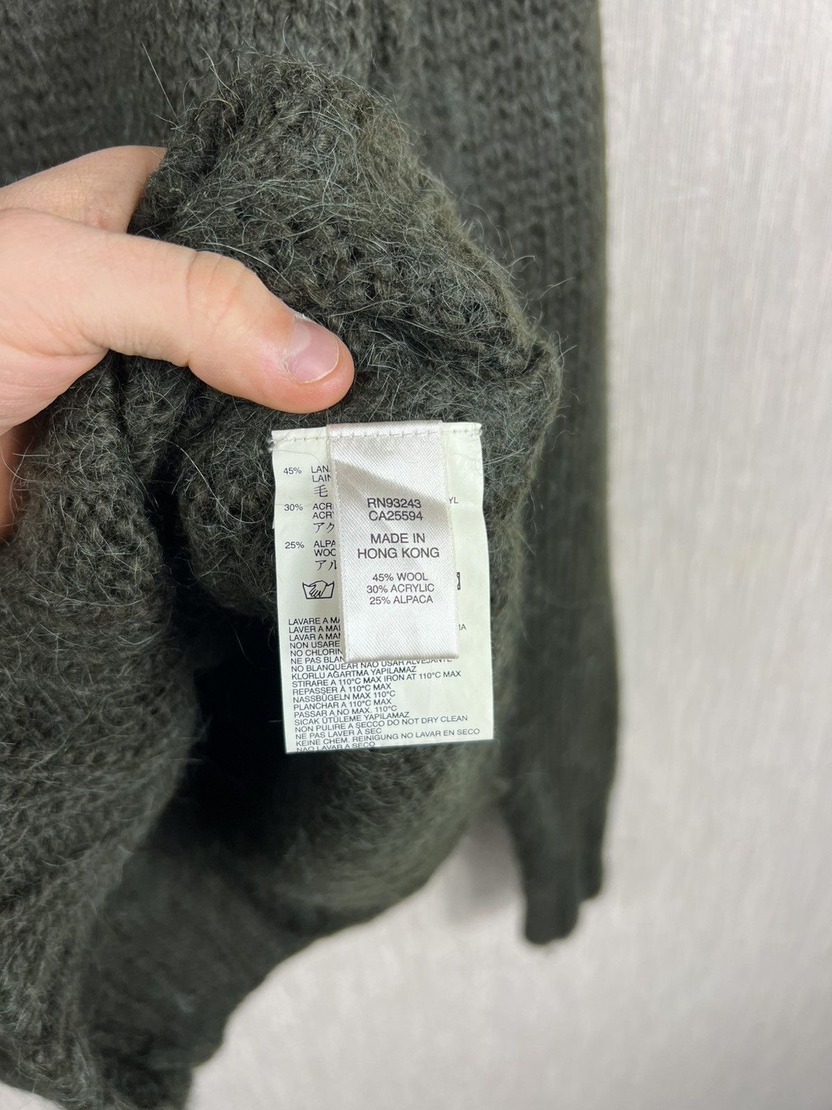 Diesel Vintage Diesel heavy wool alpaca turtleneck sweater gothic Size US M / EU 48-50 / 2 - 21 Thumbnail
