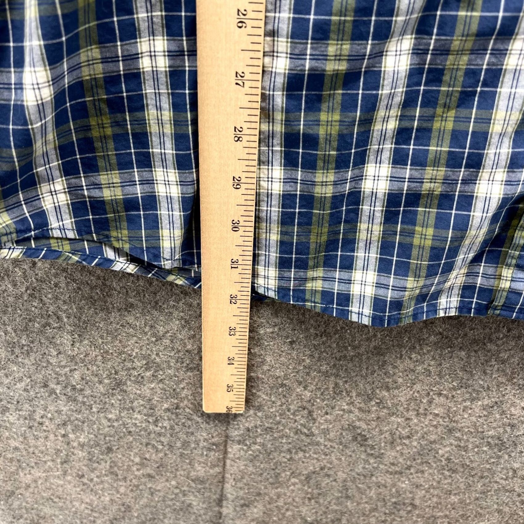 Eddie Bauer VINTAGE Eddie Bauer Shirt Men Large Blue Green Button-Down Short Sleeve Plaid Size US L / EU 52-54 / 3 - 6 Thumbnail