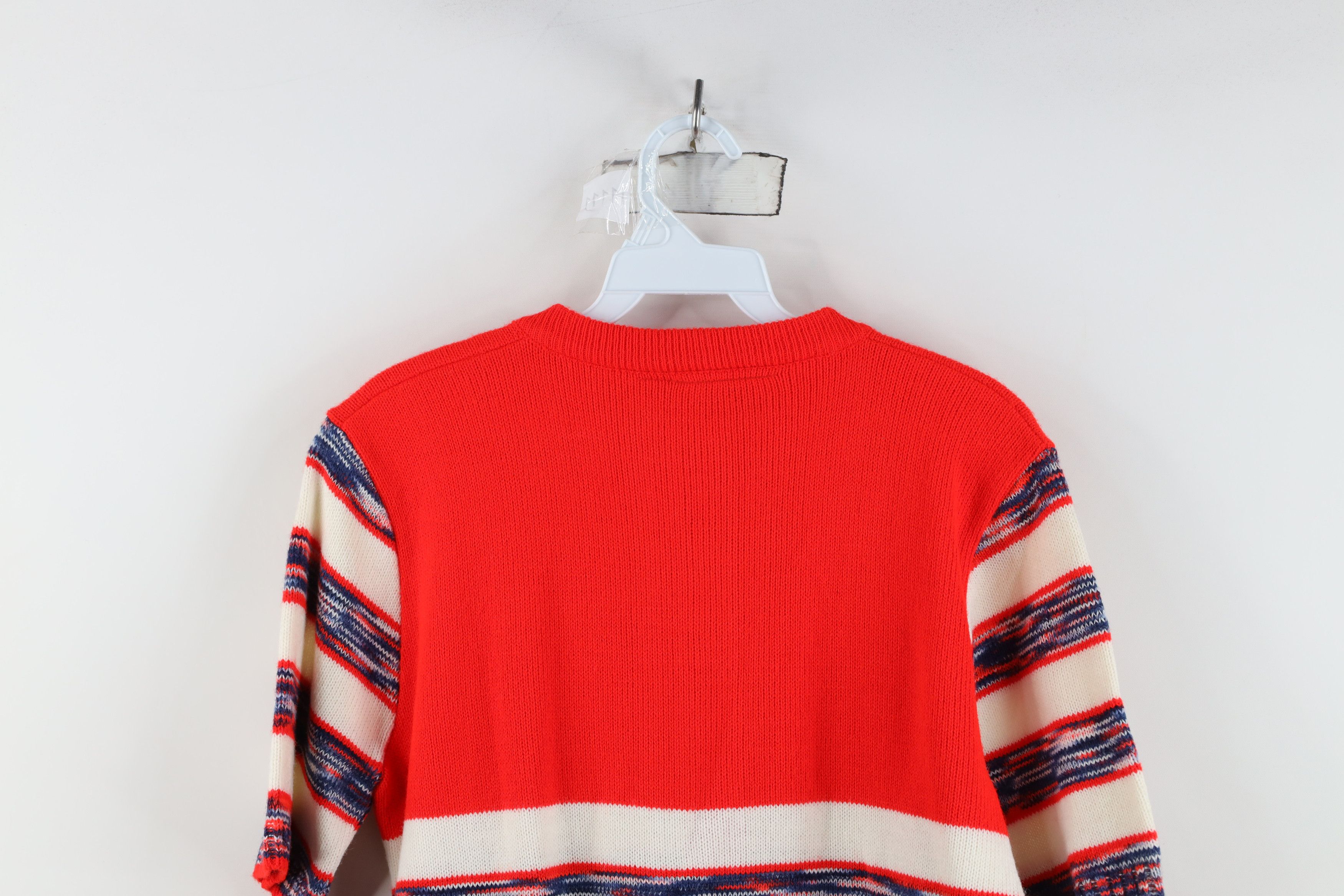 Vintage Vintage 60s Streetwear Striped Short Sleeve Knit Sweater Size M / US 6-8 / IT 42-44 - 8 Thumbnail