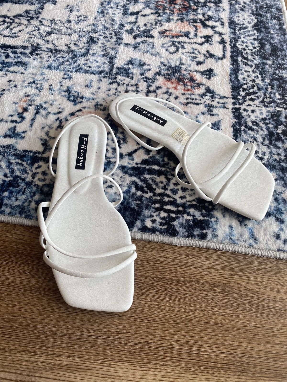 Other F-Hongxy Cream Square Toe Slingba Sandals Womens Size 39 NEW Size US 8 / IT 38 - 1 Thumbnail