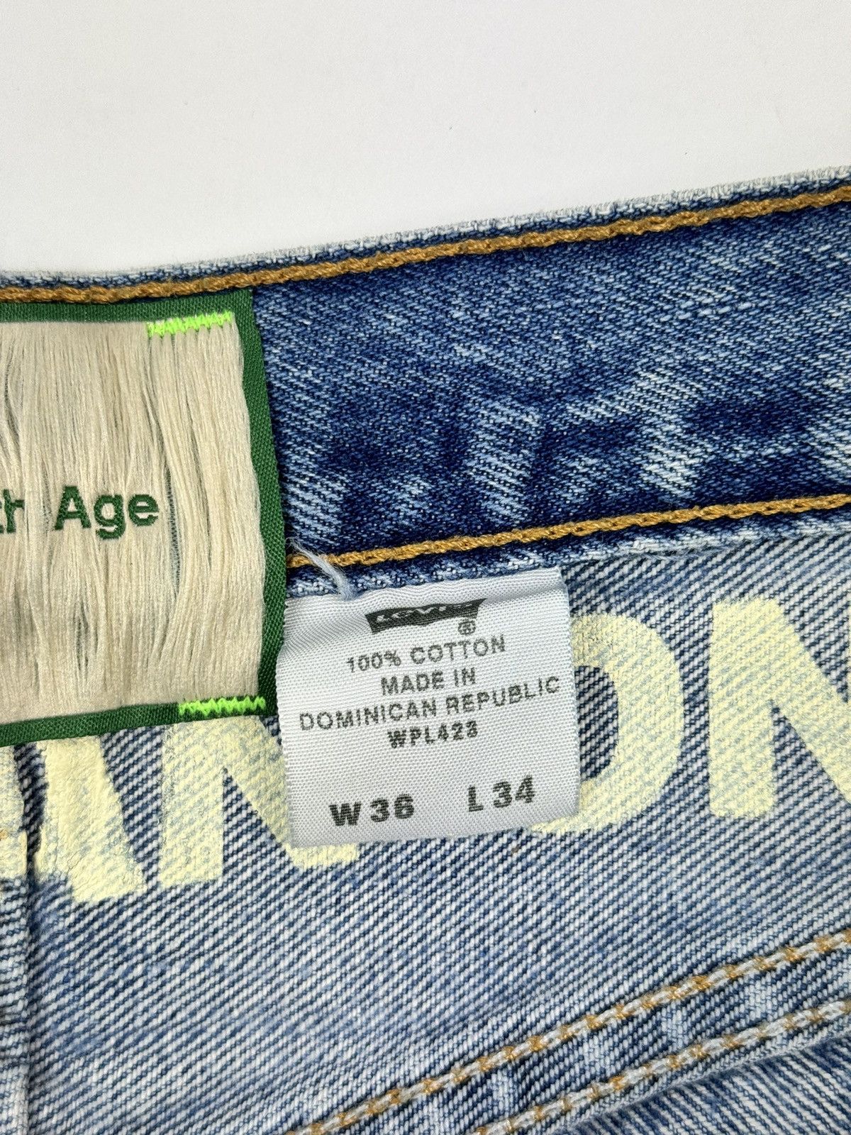 Better With Age LEVI’S LOGO EMBROIDERED BALLET DENIM JEANS Size US 36 / EU 52 - 7 Thumbnail