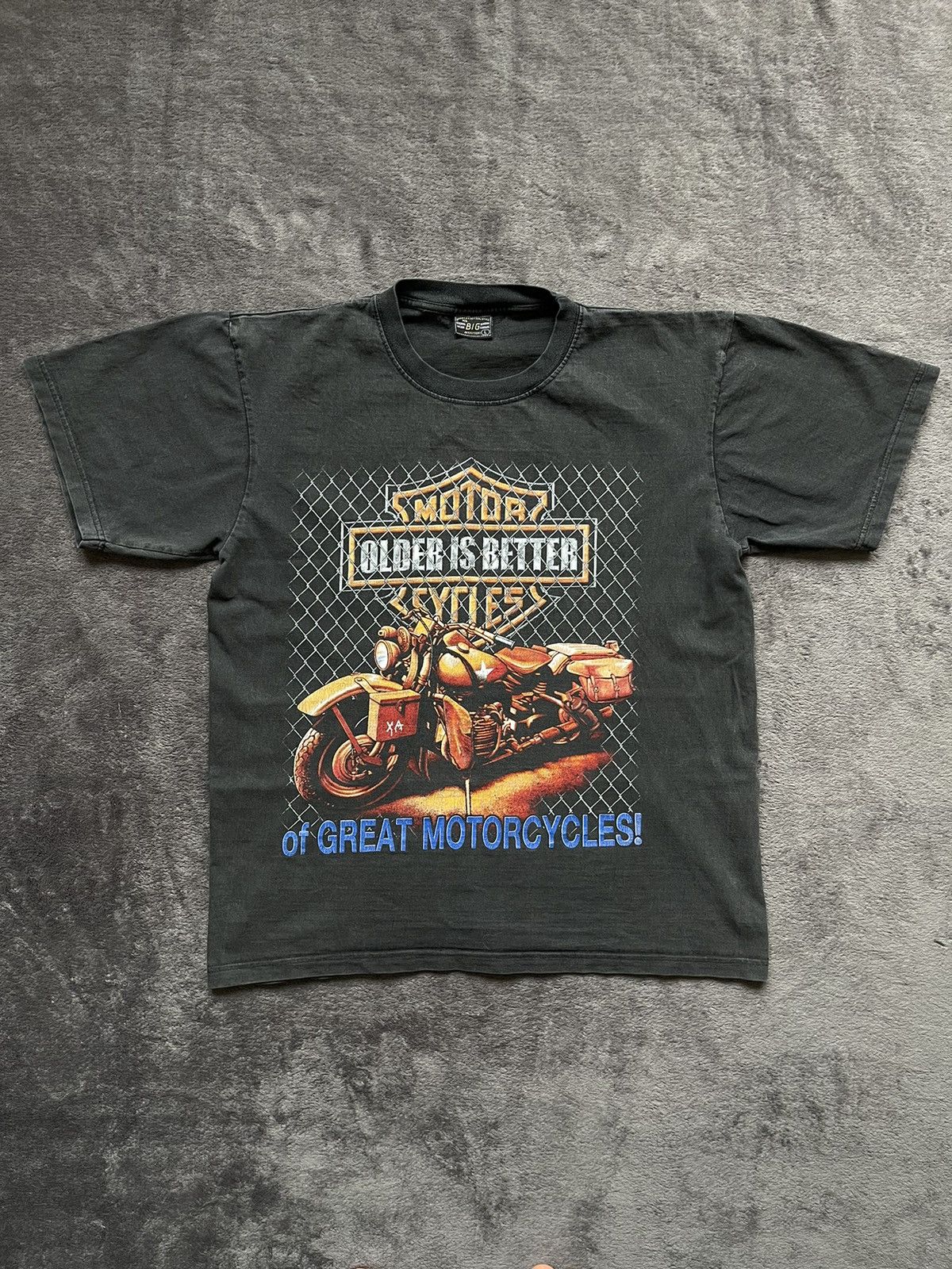 Vintage Harley Davidson Motor Cycles Older Is Better Size US L / EU 52-54 / 3 - 1 Thumbnail