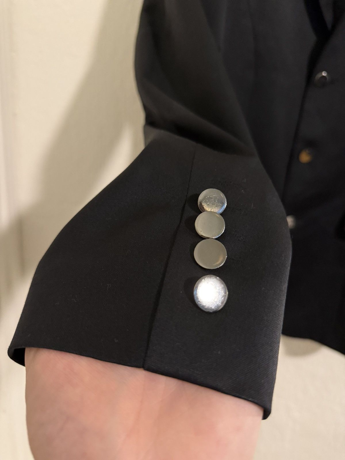 Thierry Mugler Thierry Mugler black wool blazer size 50R Size 50R - 3 Thumbnail