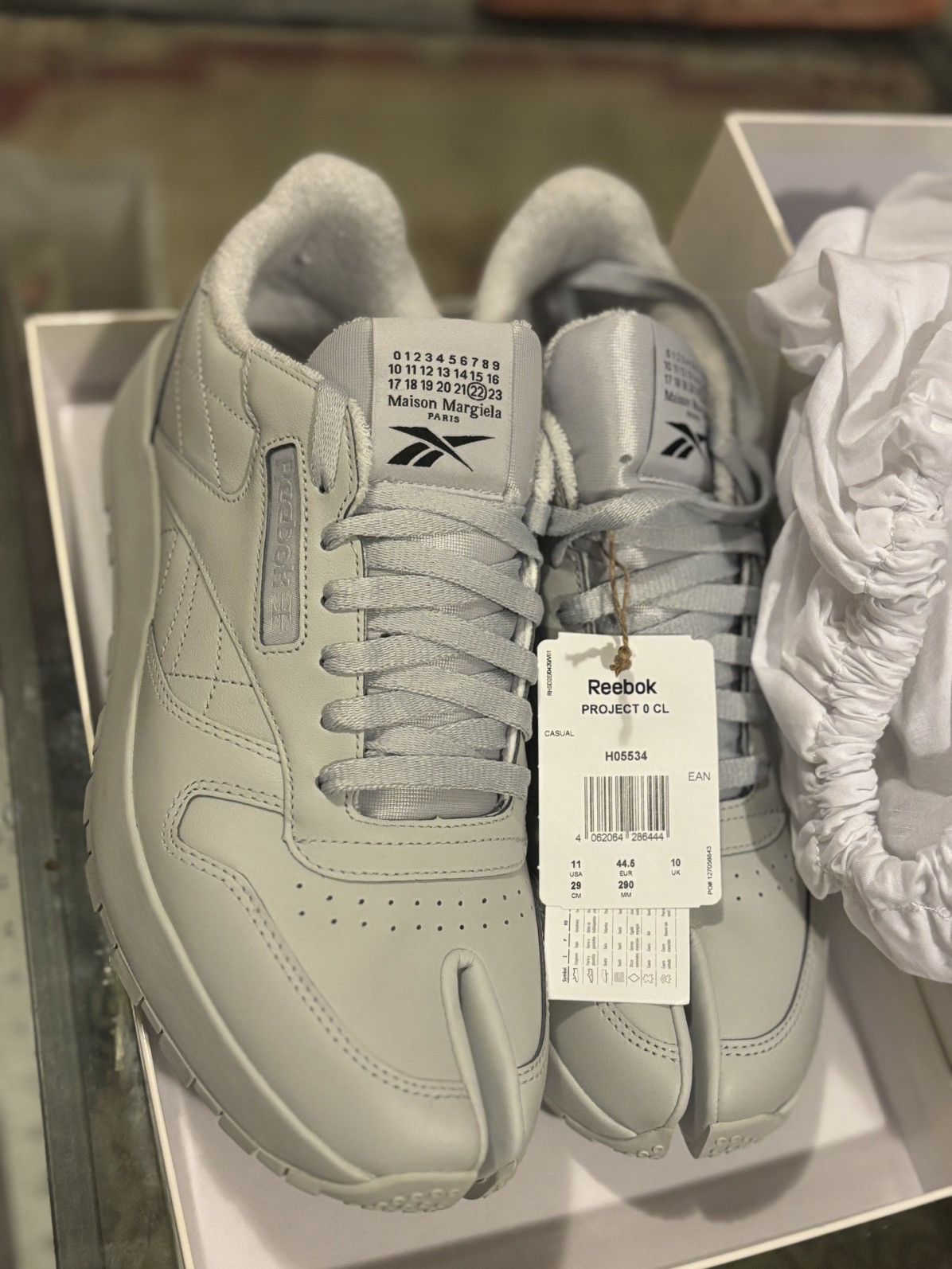 マルジェラ × reebok 22aw PROJECT 0 CR 24.0 Reebok PROJECT 0 CC MO Maison Margiela FTWWHT/BLACK/FTWWHT