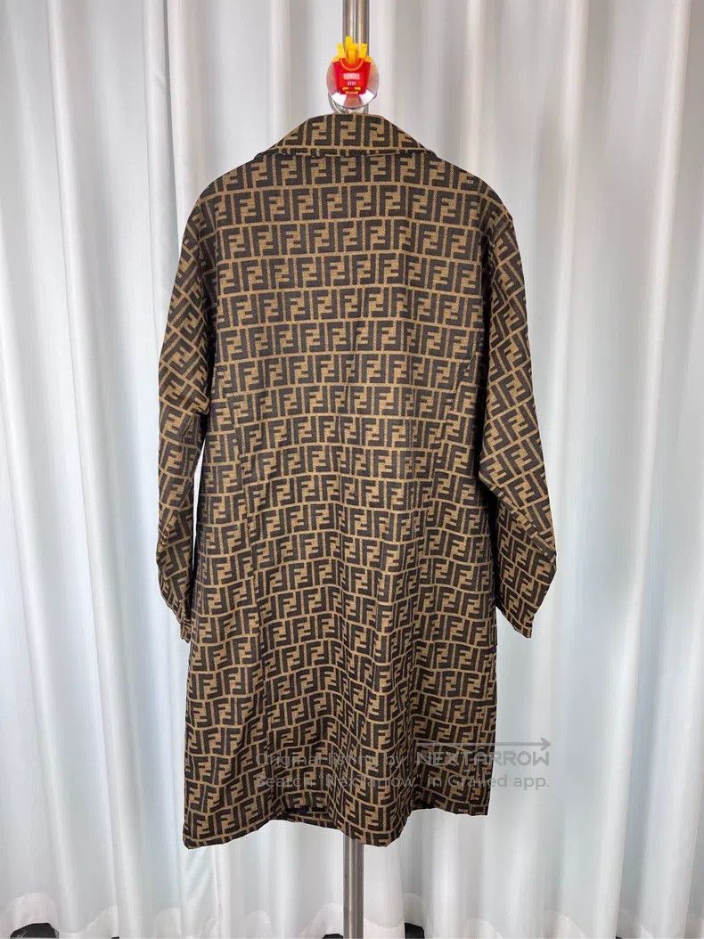Fendi Fendi Printed Long Windbreaker Coat Size US M / EU 48-50 / 2 - 2 Thumbnail