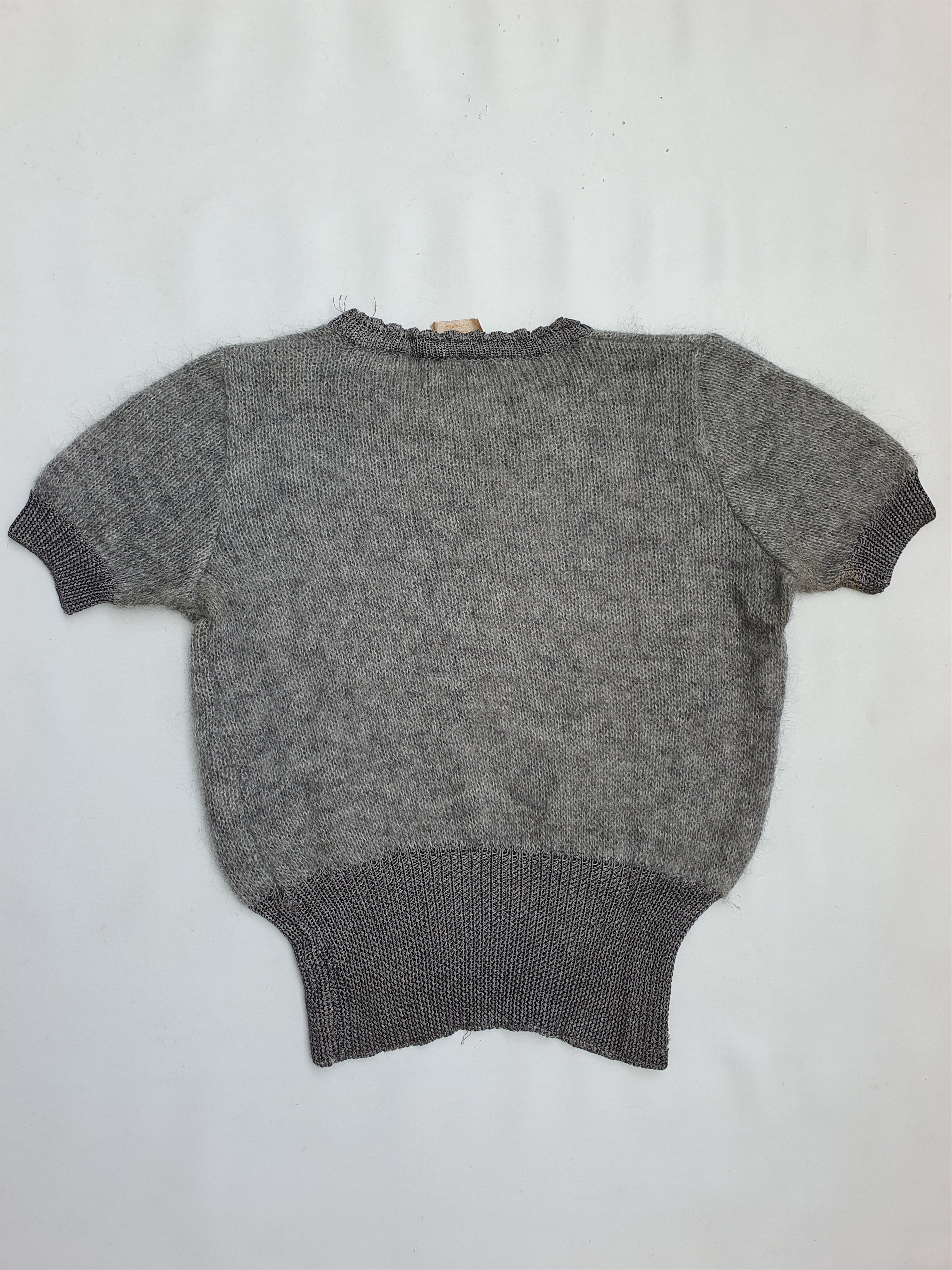 Vivienne Westwood 1990s Mohair Knit Crop Sweater Size S / US 4 / IT 40 - 2 Thumbnail
