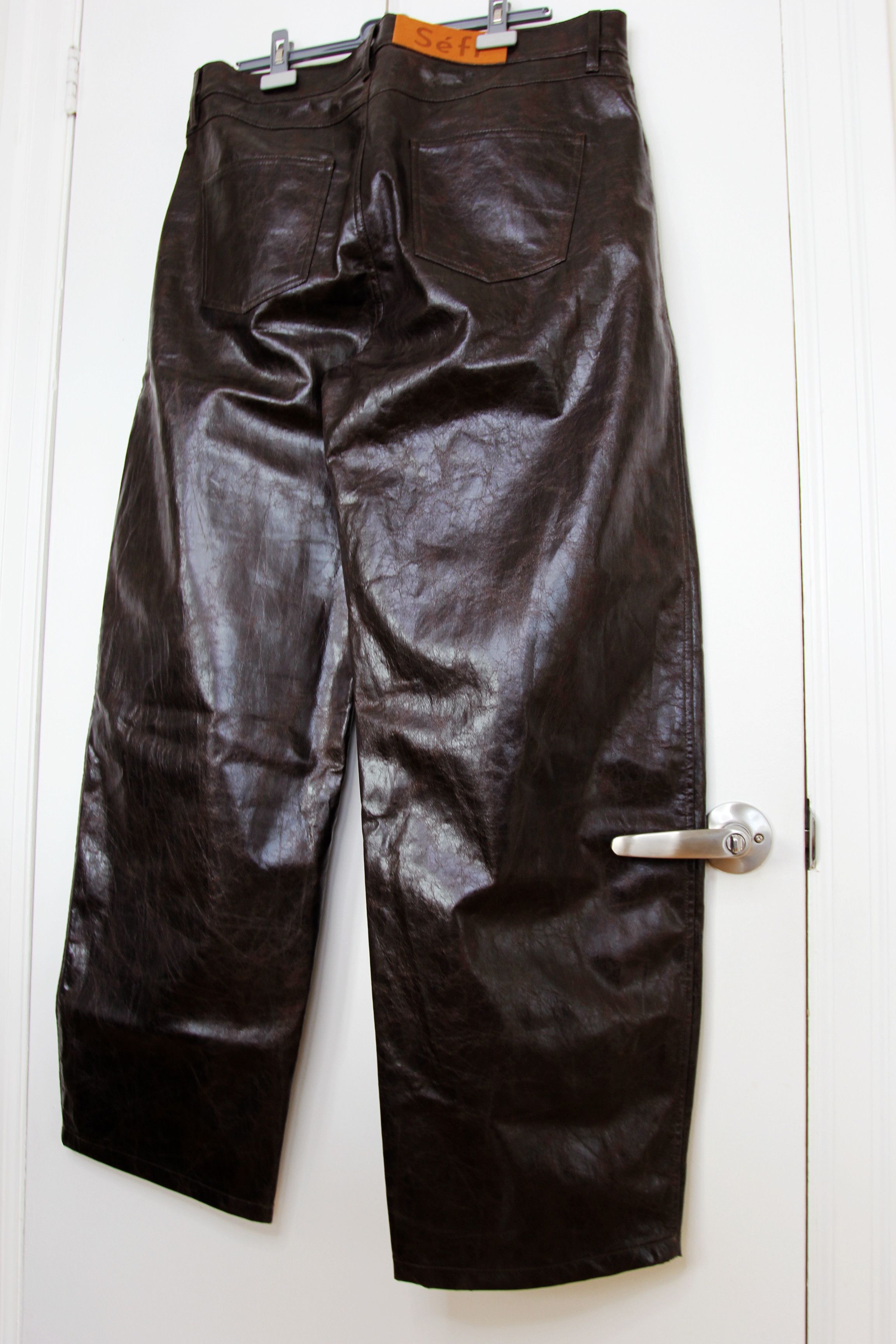 Sefr BNWT AW25 SEFR NASEDO COATED DARK TECH PANTS 34 Size US 34 / EU 50 - 7 Thumbnail