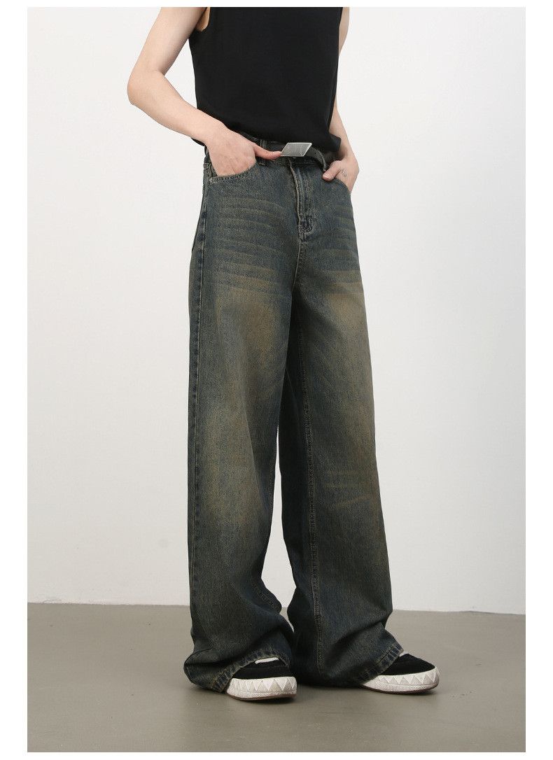 Vintage Distressed vintage men's washed loose straight leg jeans Size US 32 / EU 48 - 5 Thumbnail