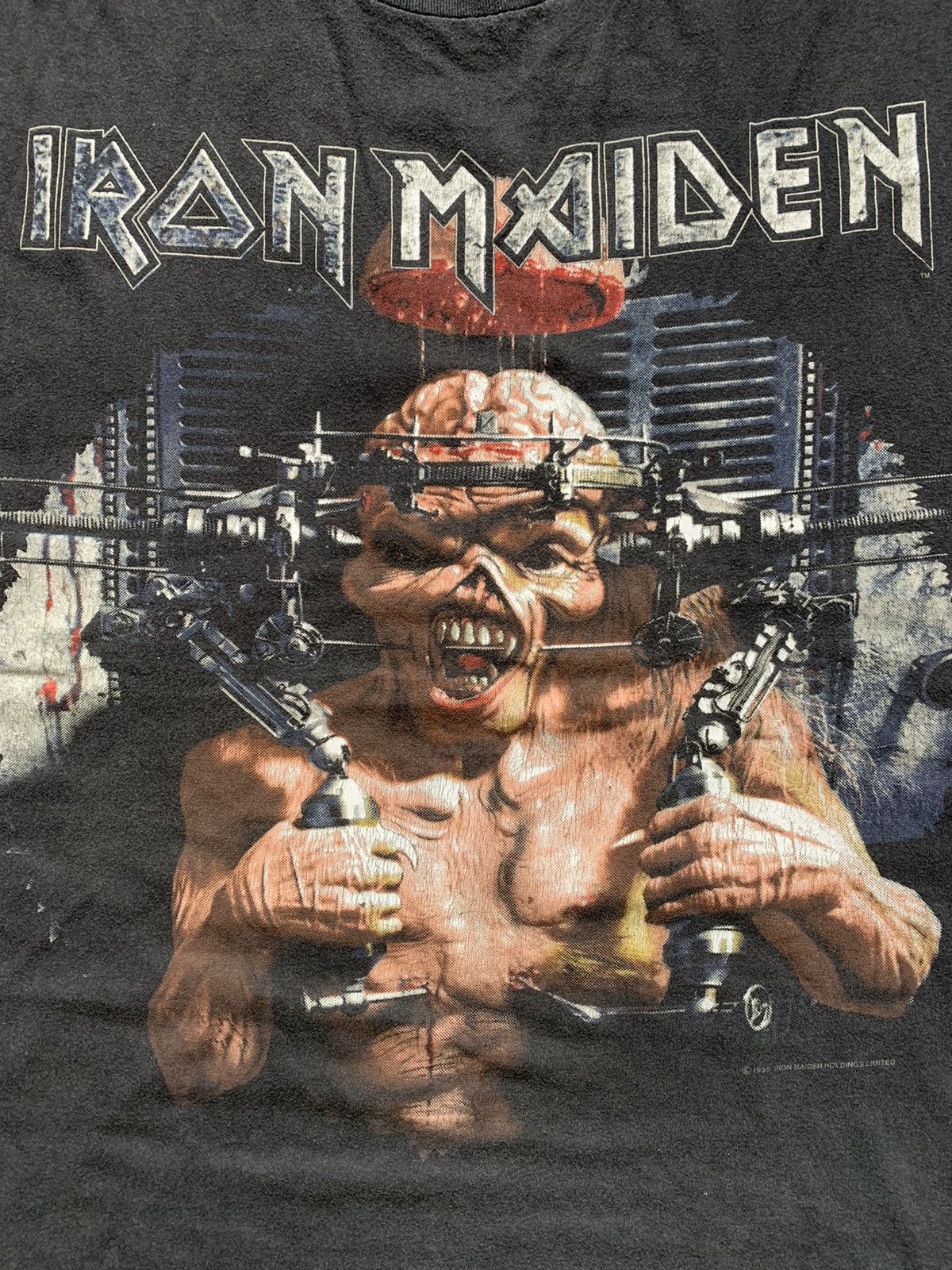 Band Tees 1995 Iron Maiden The X Factour Faded Tee Size US XL / EU 56 / 4 - 3 Thumbnail