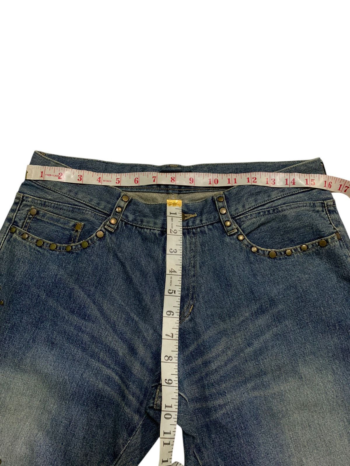 14th Addiction PRIGS SNAKE STUDDED PUNK JAPANESE DISTRESSED DENIM Size US 32 / EU 48 - 18 Thumbnail
