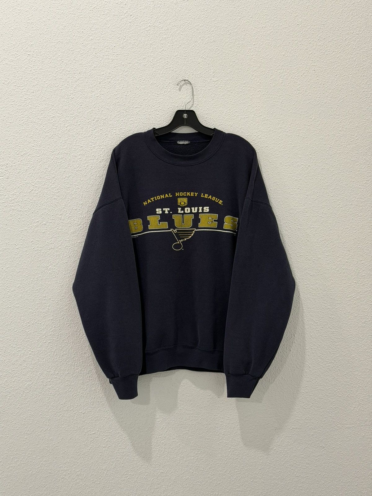 NHL Vintage 90s St. Louis Blues Hockey NHL Crewneck Size XL Size US XL / EU 56 / 4 - 1 Thumbnail