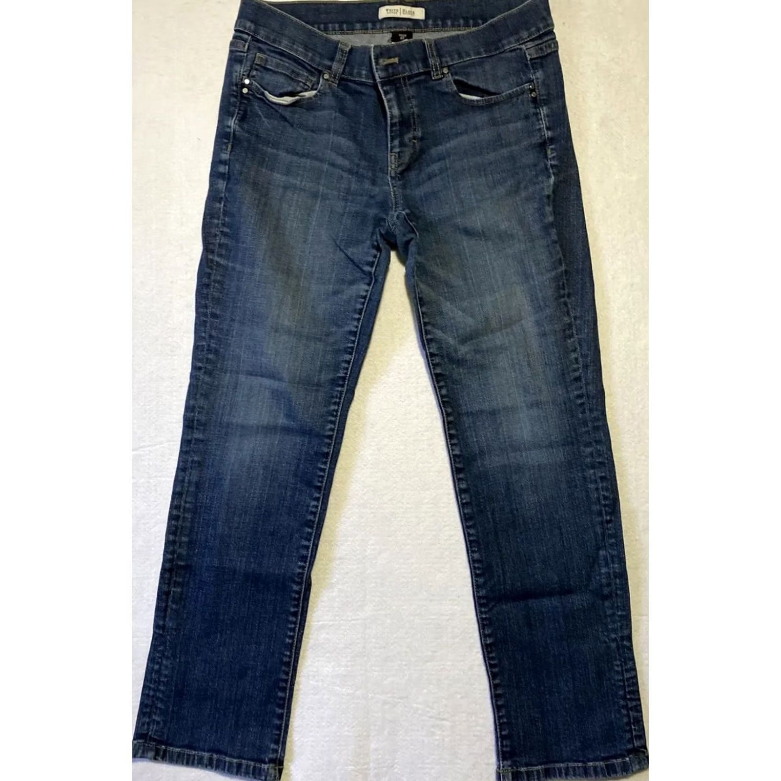 White House Black Market White House Black Market Jeans Women Size 8 Blue Cotton Polyester Elastane Regular Inseam 25" Waist 30" Vintage No Size 30" / US 8 / IT 44 - 2 Thumbnail