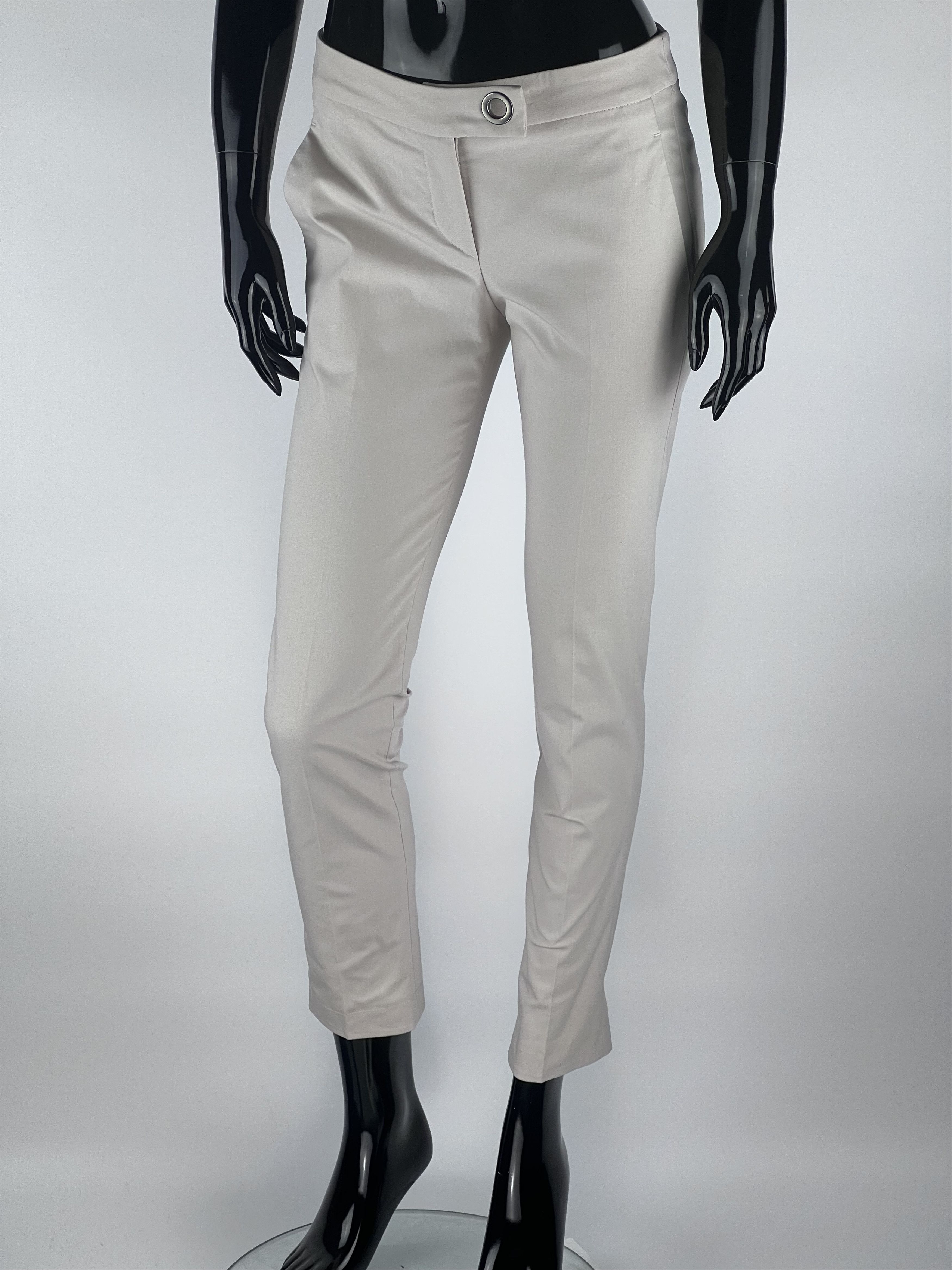 Brunello Cucinelli Brunello Cucinelli Womens Cropped Cotton Pants Size IT40 Size 27" / US 4 / IT 40 - 1 Thumbnail