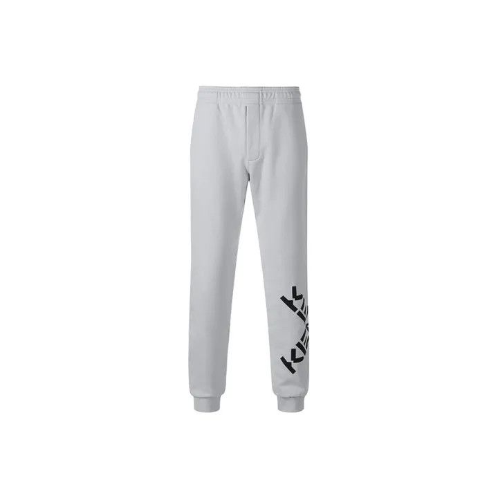 Kenzo KENZO Sport Grey Cotton Jogger Pants for Men 0079 Size US 26 / EU 42 - 1 Thumbnail