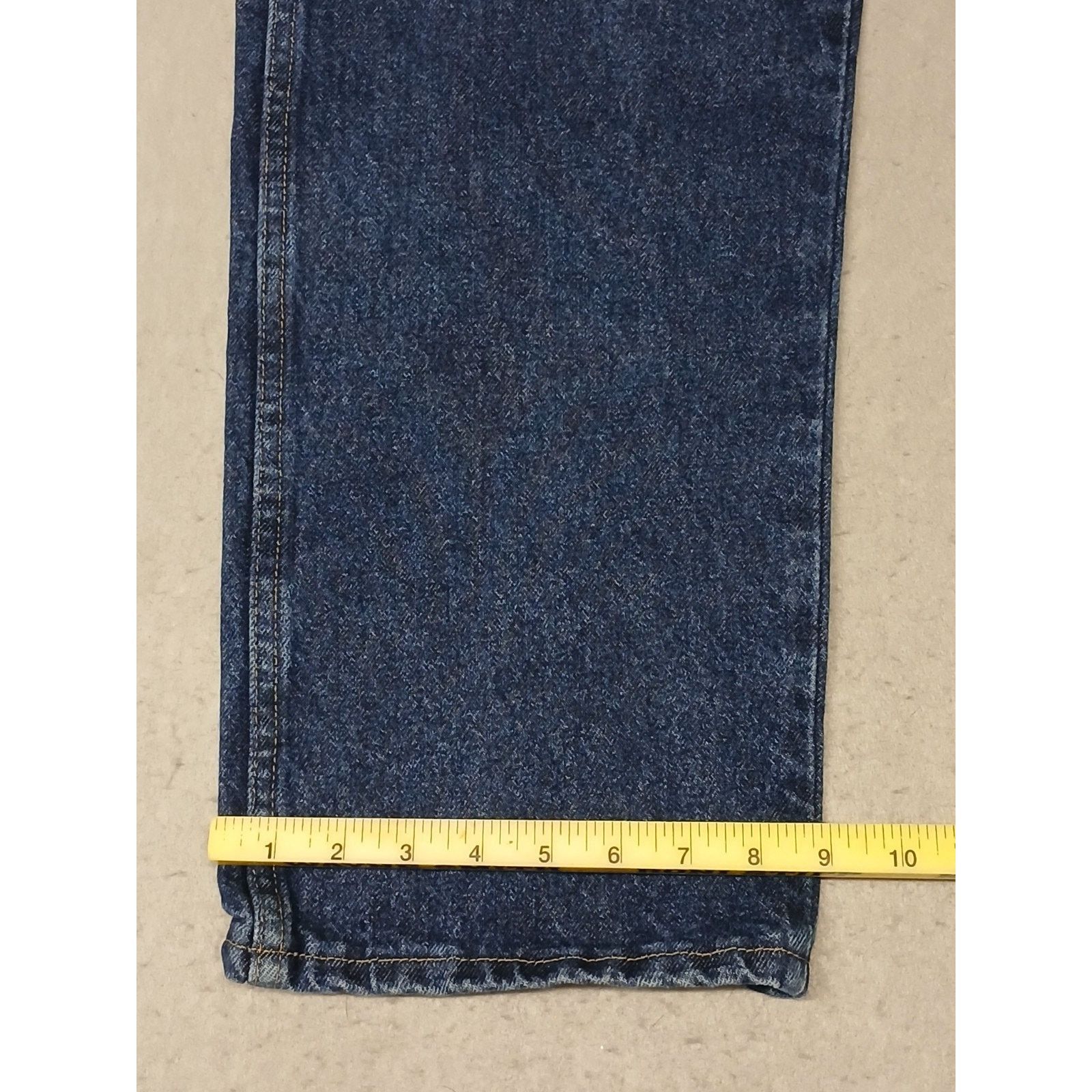 Wrangler Wrangler (42x30) Men's Straight Leg Blue Denim Jeans Size US 42 / EU 58 - 3 Thumbnail