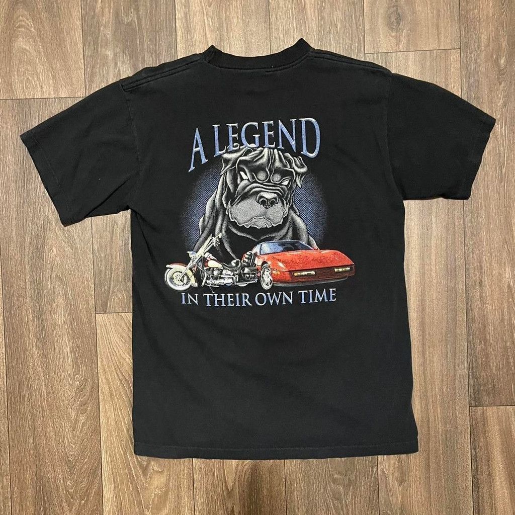 The Unbranded Brand Dodowg black biker tshirt with bulldog graphic size M Size US L / EU 52-54 / 3 - 1 Thumbnail