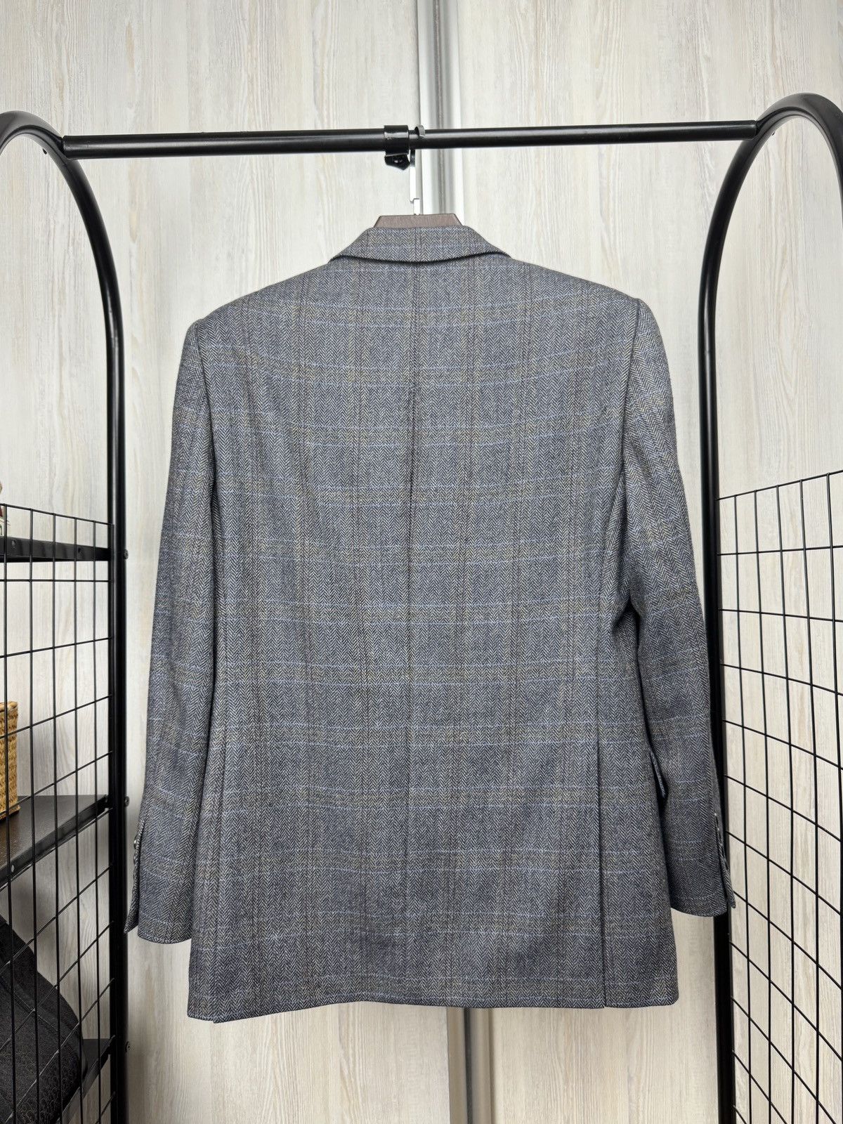 Magee Magee Ireland Tweed wool 3 button grey blazer sport coat Size 38S - 7 Thumbnail