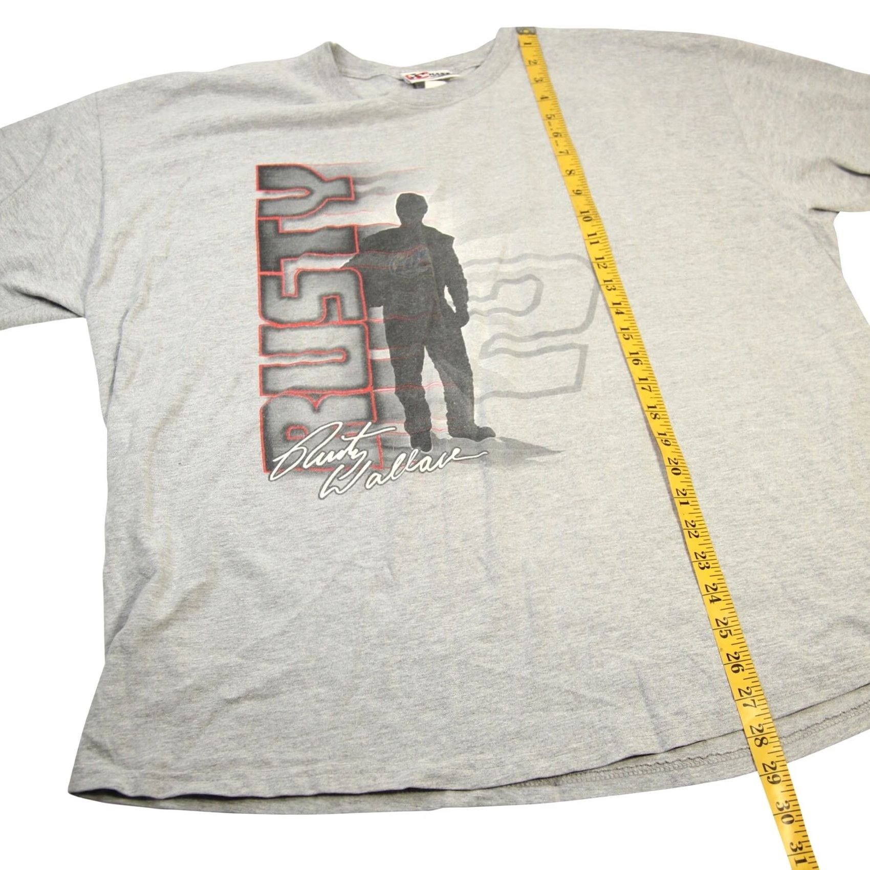 Chase Authentics VINTAGE Chase Authentics Rusty Wallace Mens XXL Graphic T Shirt Gray Size US XXL / EU 58 / 5 - 6 Thumbnail
