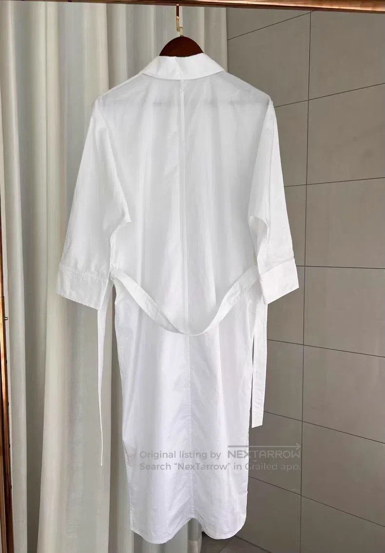 Hermes Hermes White pig nose shirt dress Size XXS / US 00 / IT 34 - 2 Thumbnail
