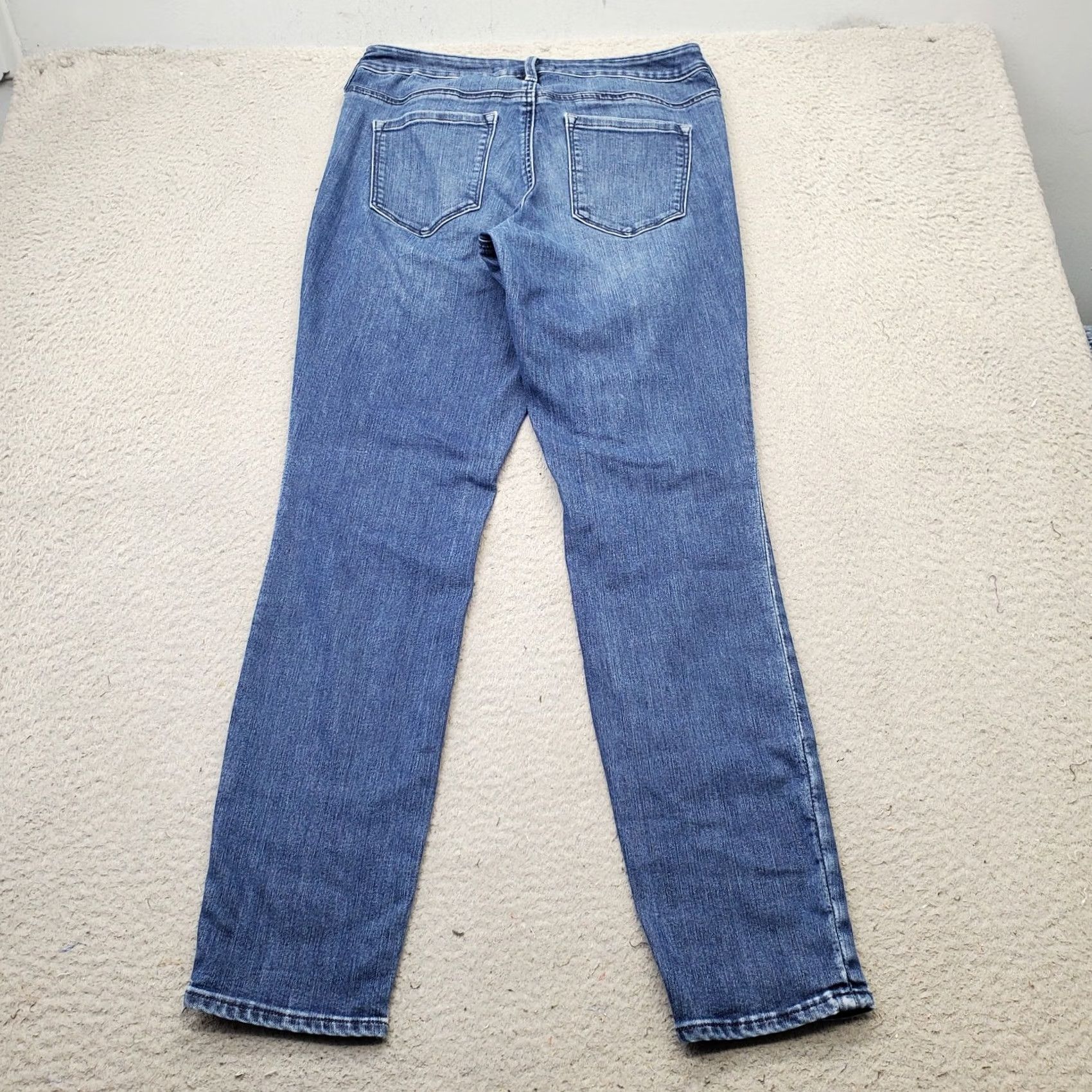 Athleta Athleta Womens 4 Blue Denim Skinny Jeans Stretch 5-Pocket Casual Regular Inseam 29" Size 27" / US 4 / IT 40 - 2 Thumbnail
