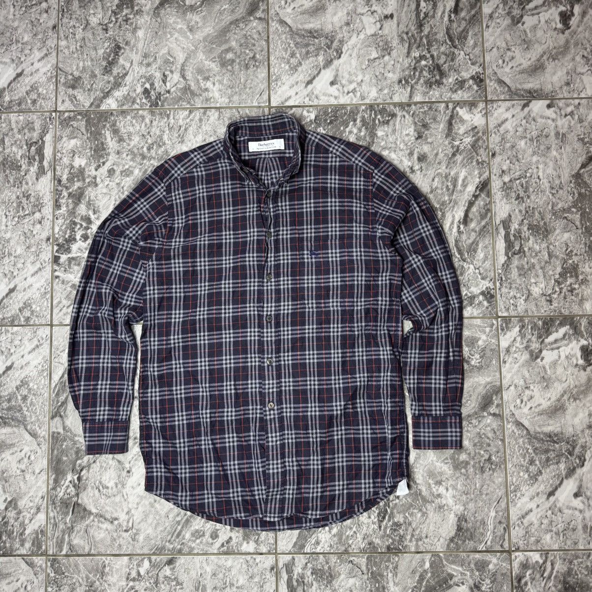Burberry × Vintage Burberry London Shirt Nova Check Rare Collection Size US S / EU 44-46 / 1 - 1 Thumbnail
