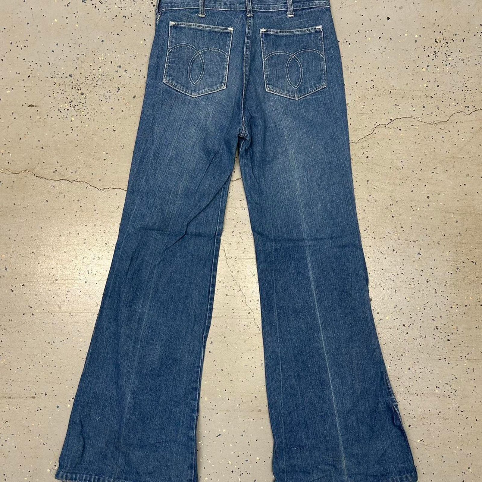 Other VTG Snapfinger Sportswear flare bell bottom jeans Size US 33 - 7 Thumbnail