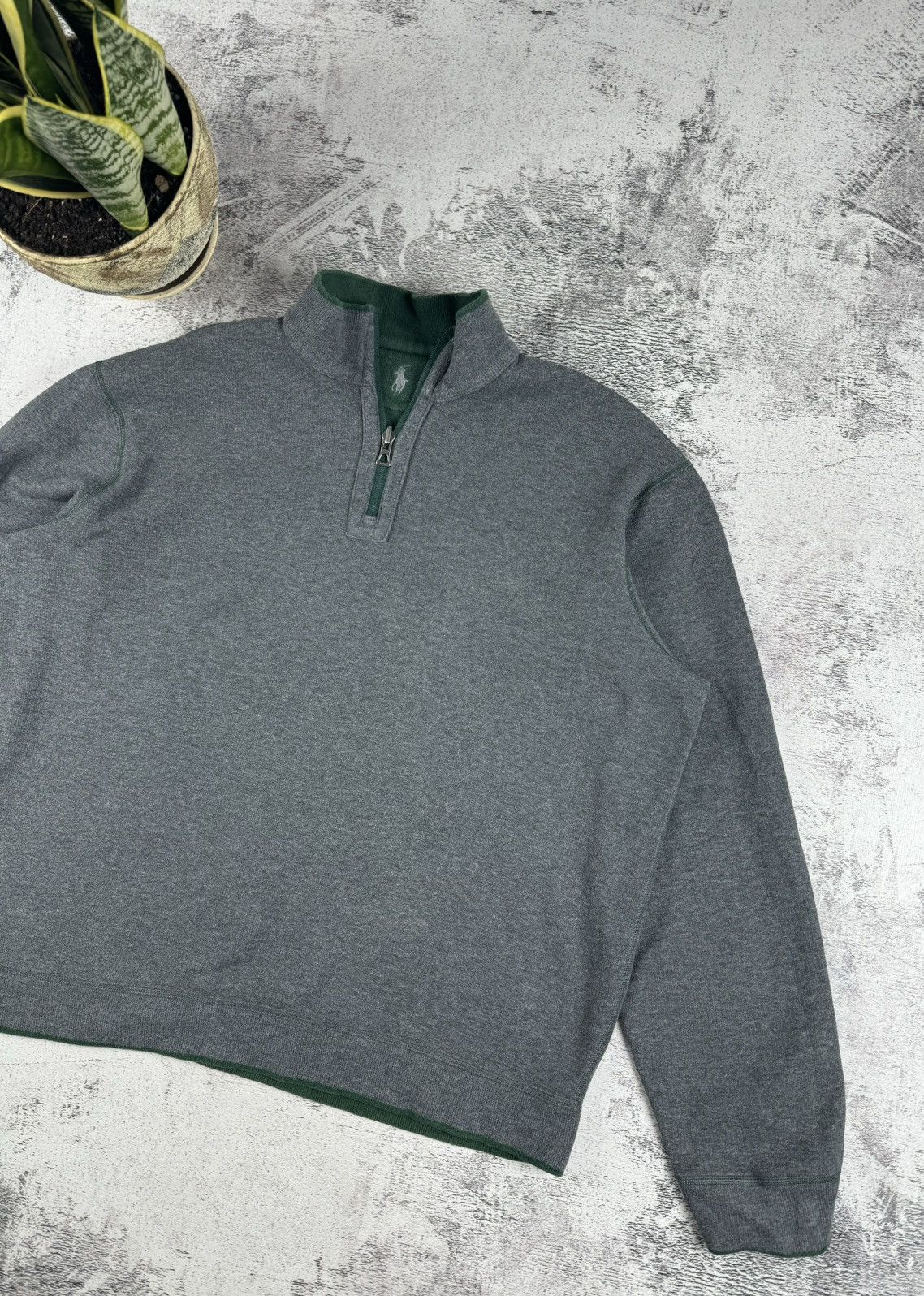 Polo Ralph Lauren Polo Ralph 2 in 1 Reversible 1/3 1/4 Sweatshirt Pullover Size US L / EU 52-54 / 3 - 13 Thumbnail