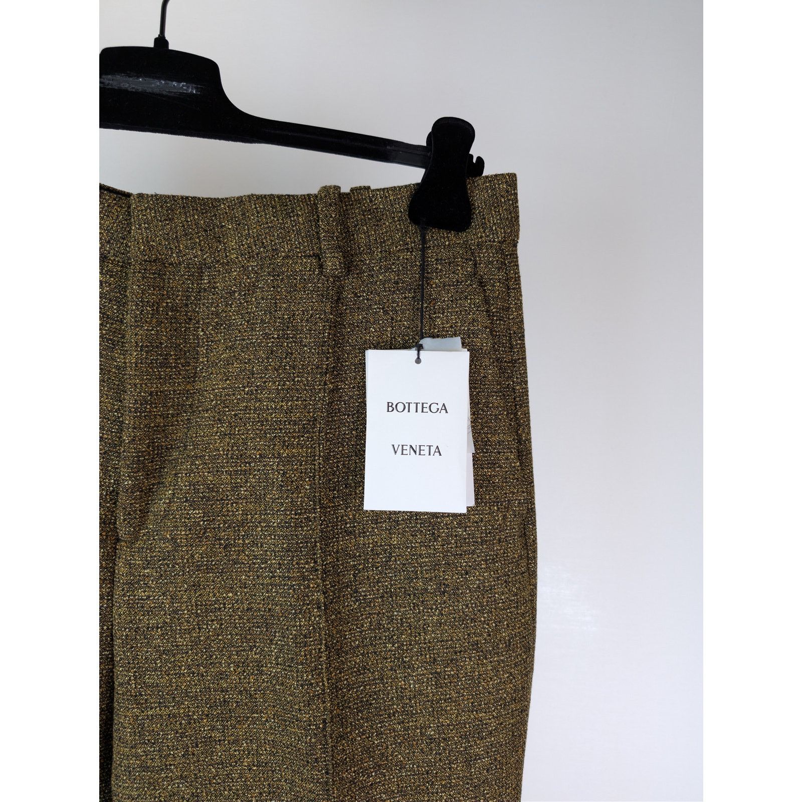 Bottega Veneta o1rshd1 Double Compact Cotton Frise Trousers Pants in Flax Size US 34 / EU 50 - 5 Thumbnail