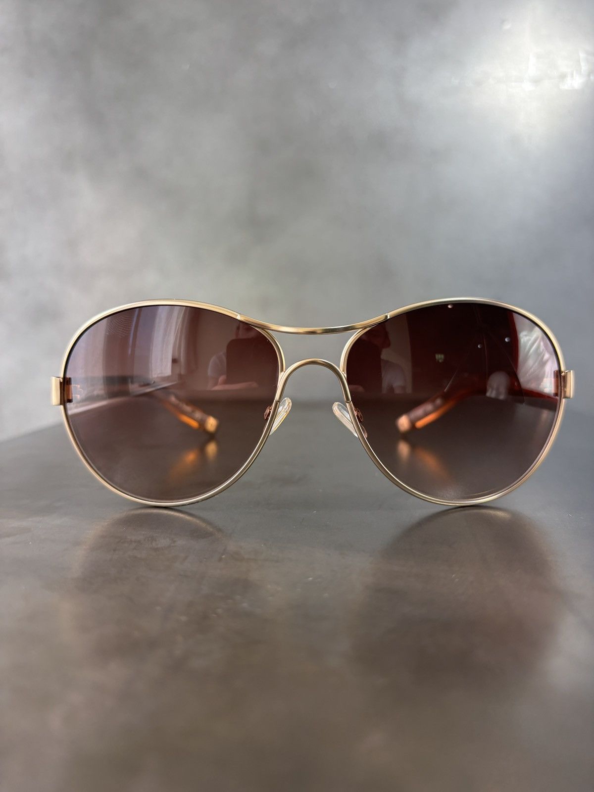 Chloe × Vintage 2000s Chloe Sunglasses Y2K Vintage Aviators LVMH Sparkle Size ONE SIZE - 19 Thumbnail
