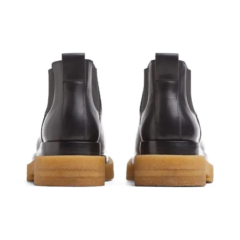 Bottega Veneta o1bcso1str0225 Lug Boots in Black Size US 7.5 / EU 40-41 - 5 Thumbnail