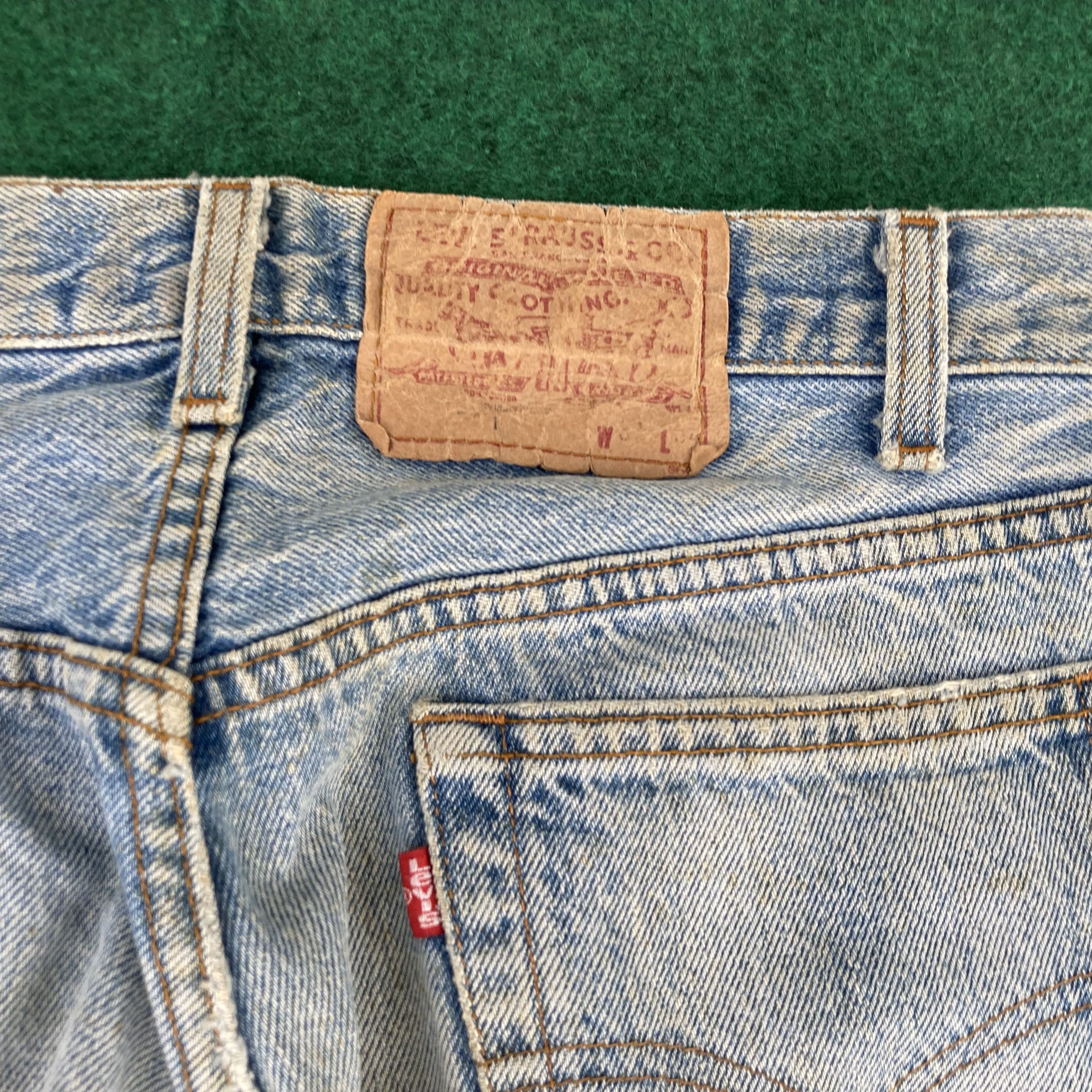 Levi's × Vintage 29x30.5 Vtg Levis 501 Distressed Destroy Ripped Grunge Jeans Size US 29 - 15 Thumbnail