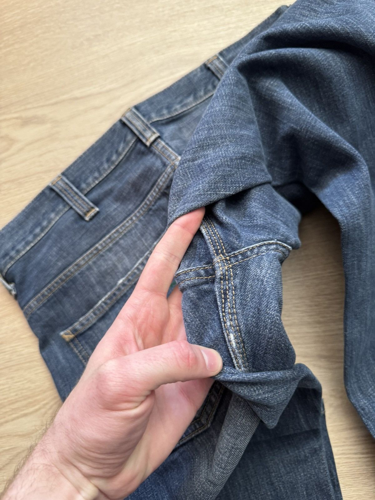 Vintage Vintage Carhartt WIP Blue Jeans Distressed Baggy Pants Size US 32 / EU 48 - 10 Thumbnail