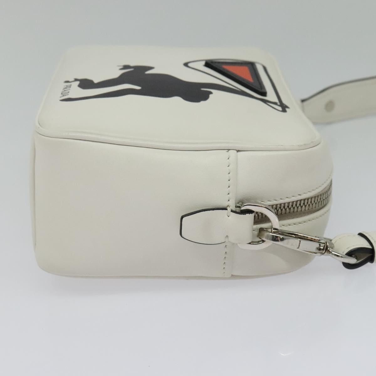 Prada PRADA Shoulder Bag Leather White Silver Size ONE SIZE - 5 Thumbnail