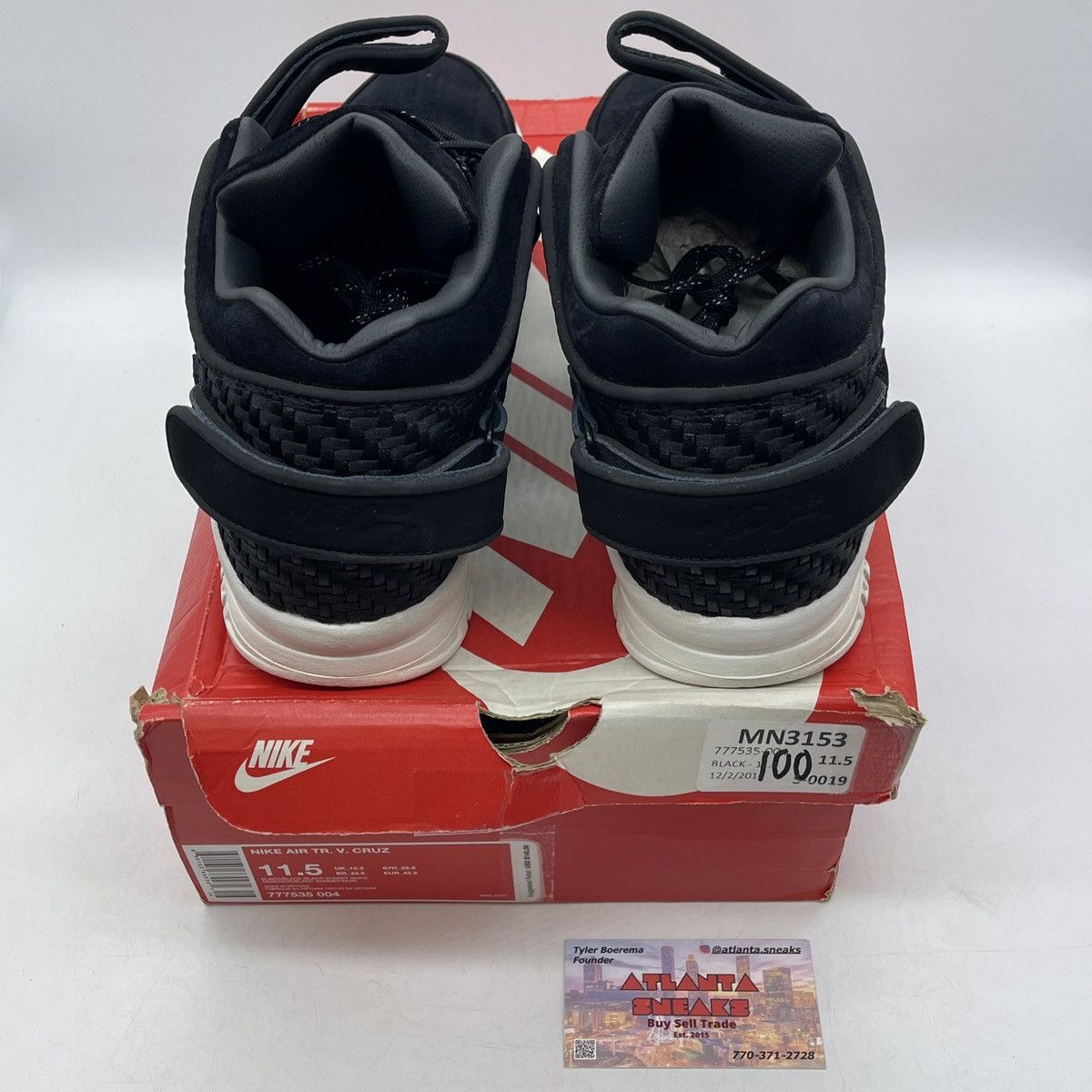 Nike Air trainer Cruz black suede Size US 11.5 / EU 44-45 - 6 Thumbnail