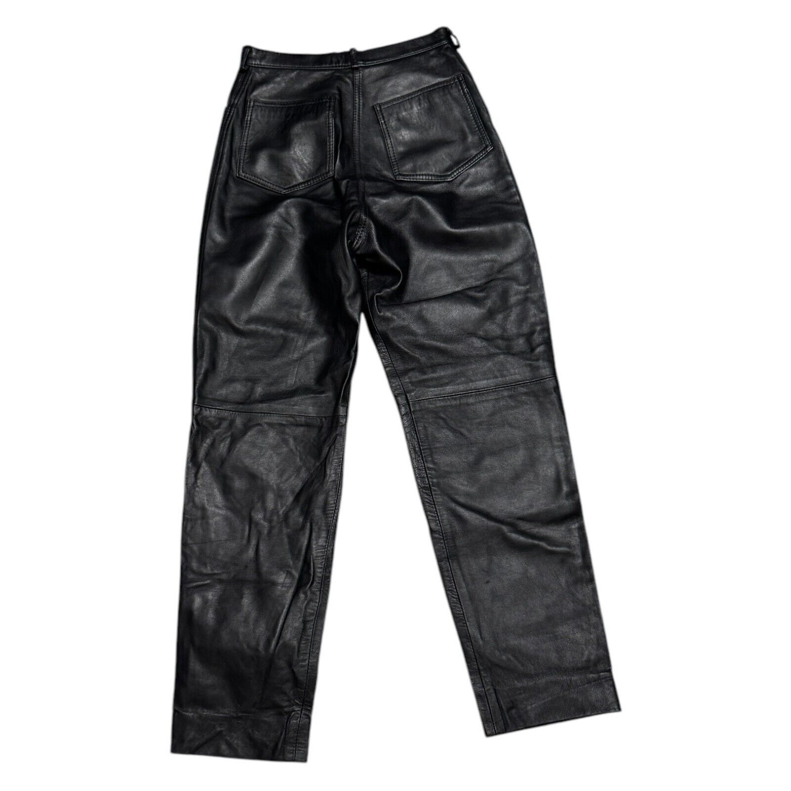 Leather × Vintage Vintage 90s GENUINE LEATHER DiCapra Designer Biker Pants Size 26" / US 2 / IT 38 - 2 Thumbnail