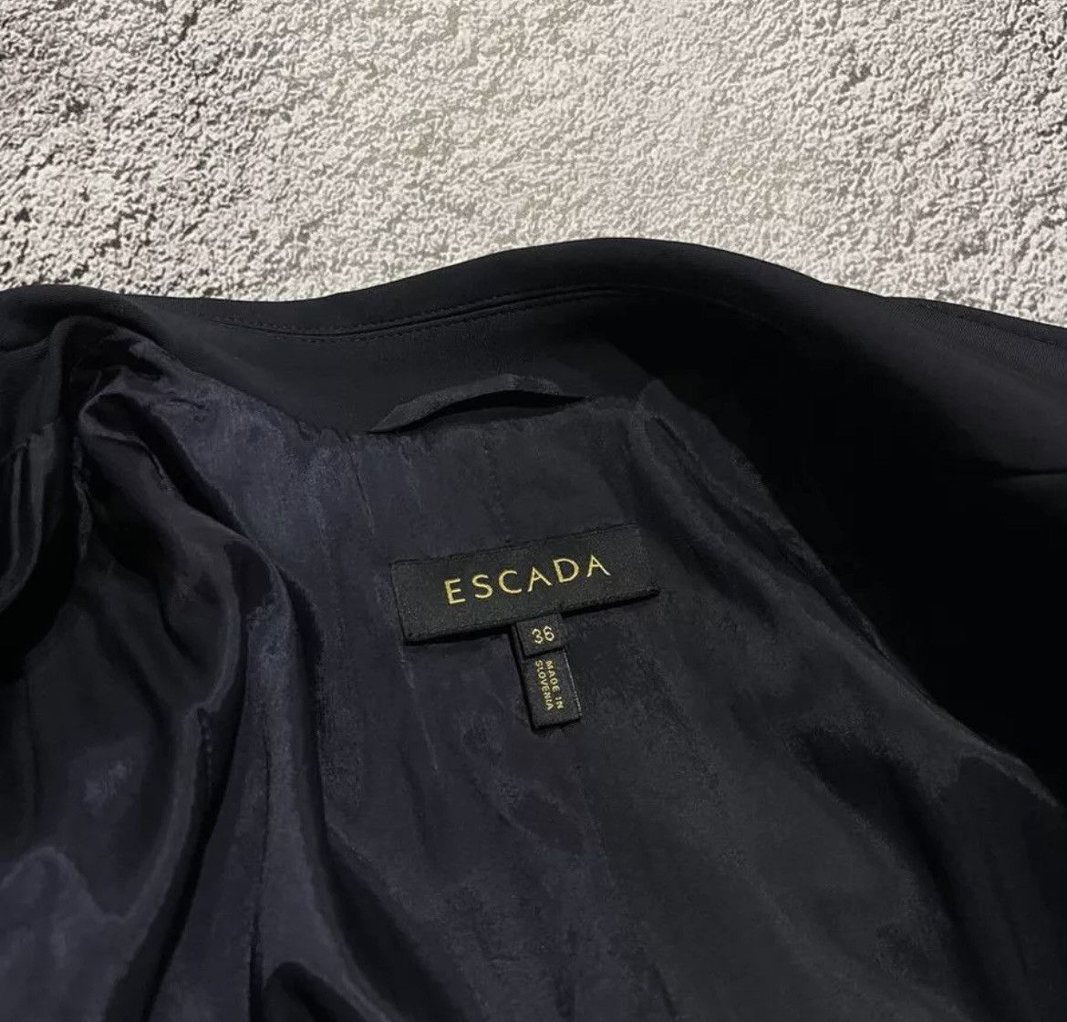 Escada × Vintage Escada Women's Jacket Navy Size 36 Size XS / US 0-2 / IT 36-38 - 8 Thumbnail