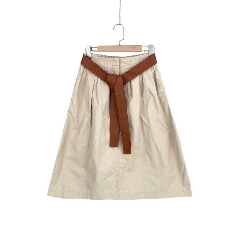 Loewe LOEWE Small buffalo belt patchwork skirt Size 42" / US 20 - 1 Thumbnail