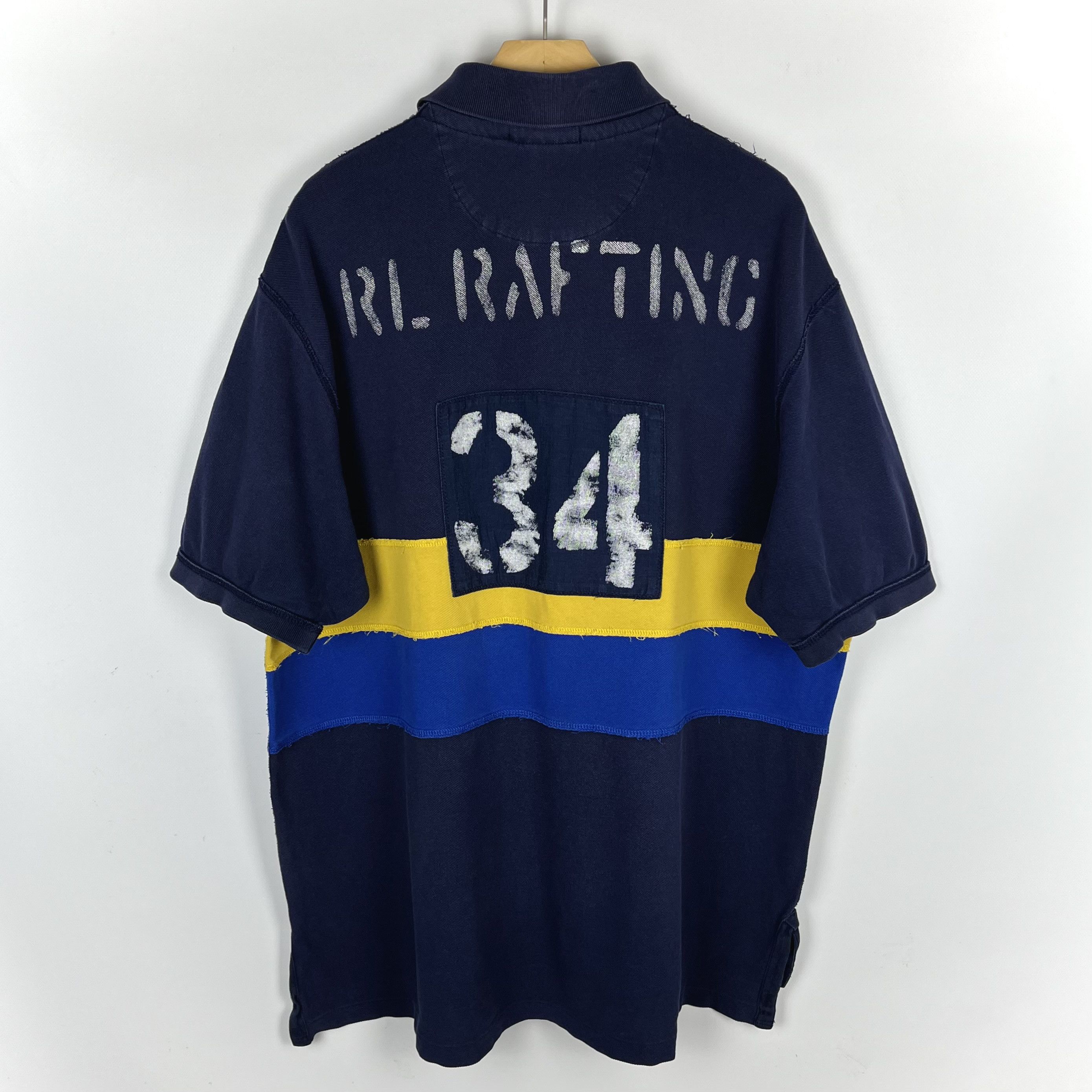 Polo Ralph Lauren Vintage Polo Ralph Lauren Rafting Big Logo Polo Shirt 90’s Size US XXL / EU 58 / 5 - 1 Thumbnail