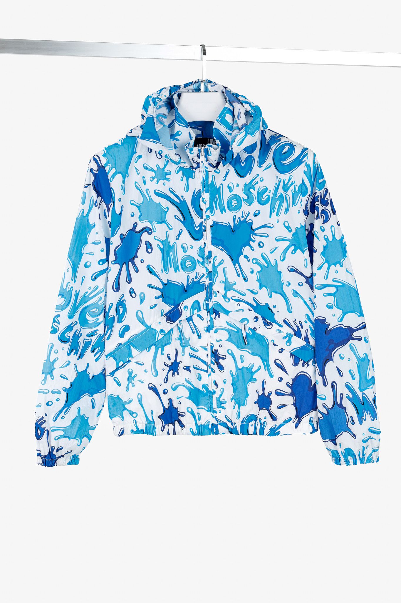 Love Moschino Love Moschino All Splash Logo Zip-Up Jacket Size XS / US 0-2 / IT 36-38 - 1 Thumbnail