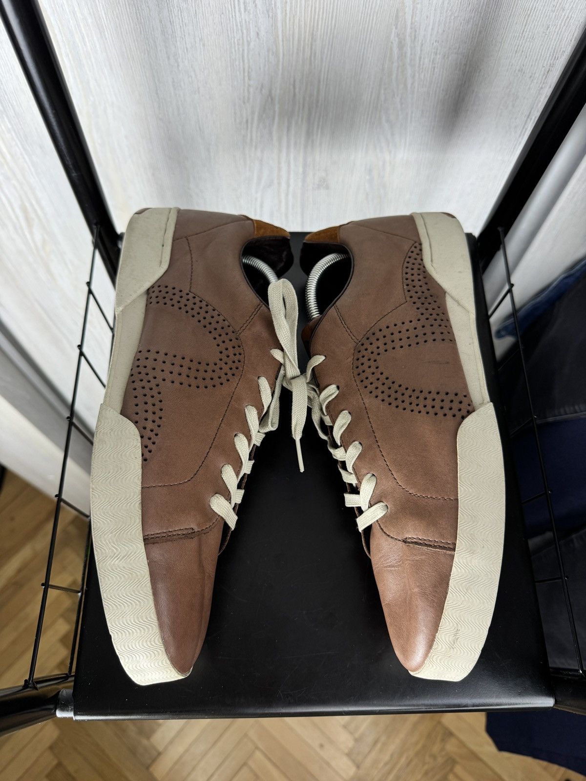 Evisu Evisu Maniacs vintage y2k brown leather rare size US12 46 Size US 12 / EU 45 - 8 Thumbnail