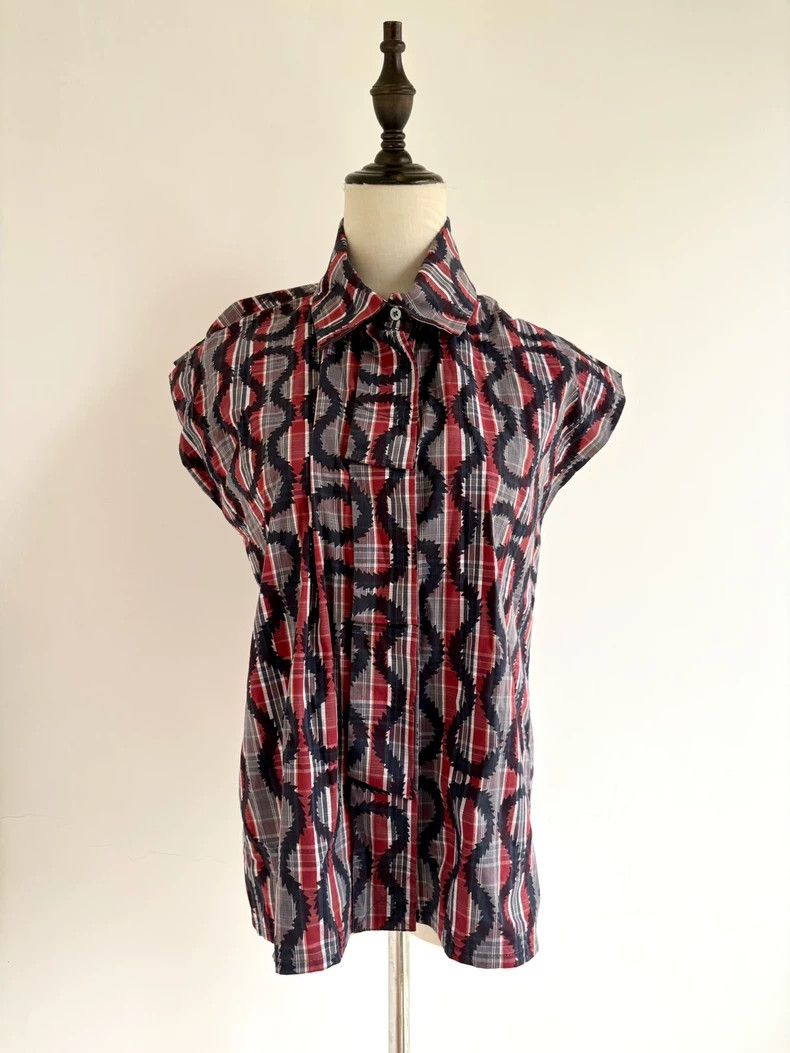 Vivienne Westwood Vivienne Westwood Gray and red checkered pirate short-slee Size XS / US 0-2 / IT 36-38 - 2 Thumbnail